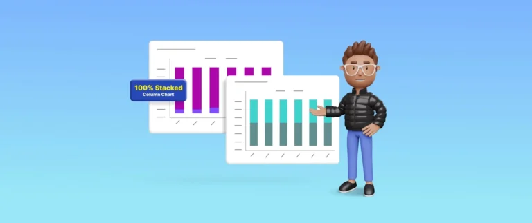 100 Stacked Column Chart Visualizing Proportions Bold BI
