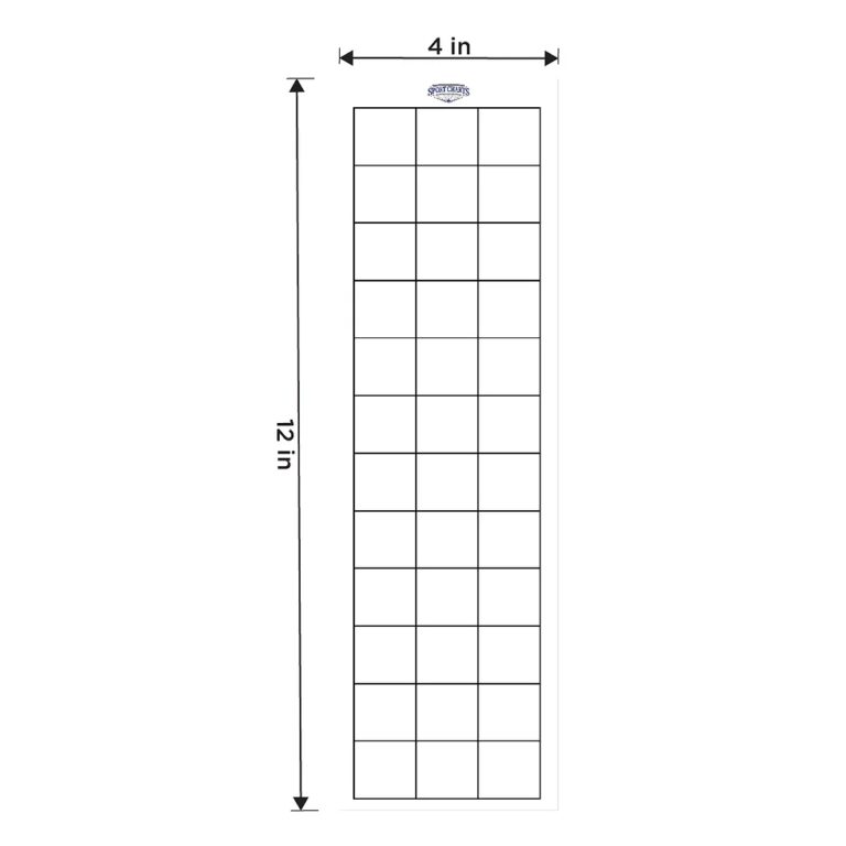3 Column 12 Row Chart Sport Charts