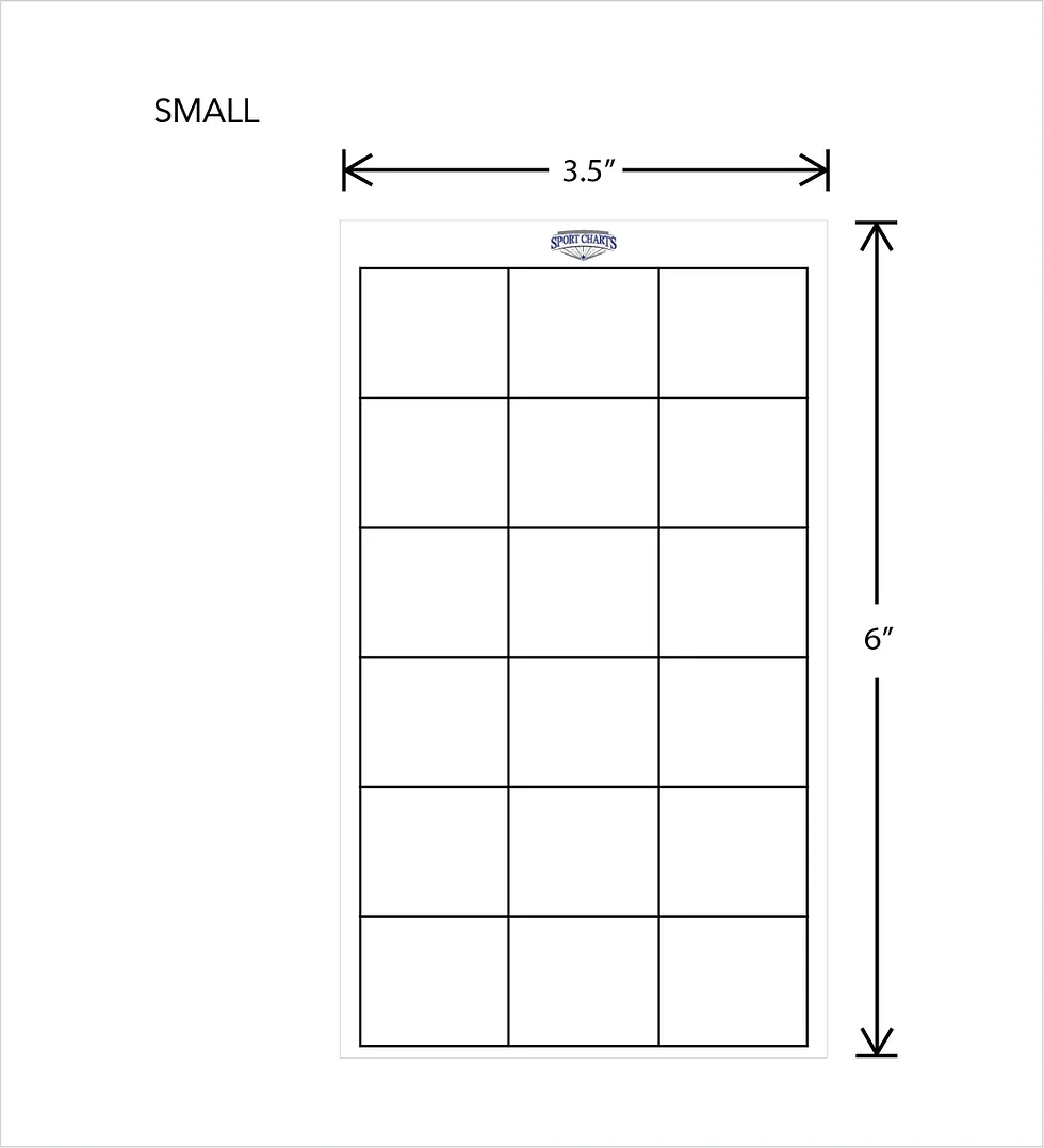 3 Column Chart Cling Sport Charts