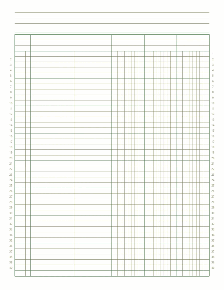3 Column Ledger Paper Download Printable PDF Templateroller