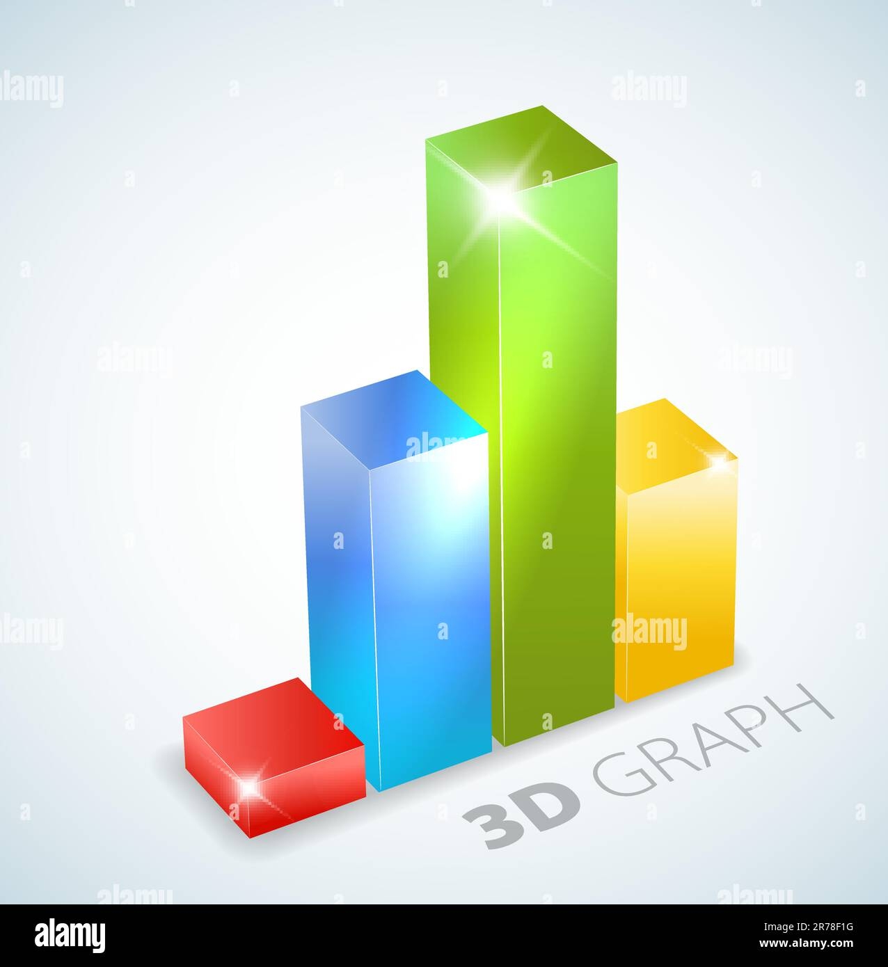 3D Bar Graph With Some Nice Visual Effects Stock Vector Image U0026 Art Alamy