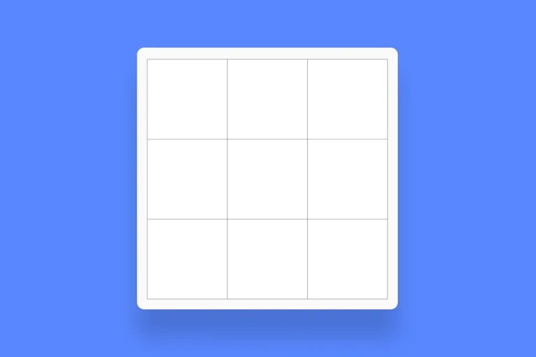 3x3 Grid Template Mural