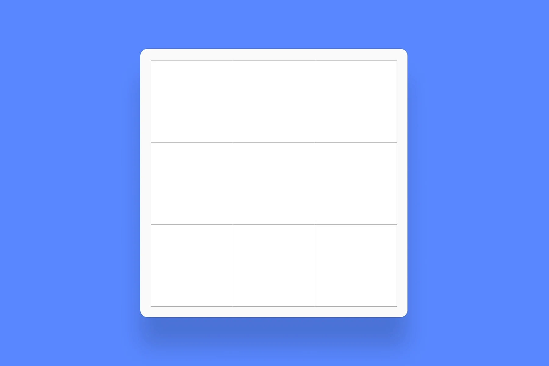 3x3 Grid Template Mural