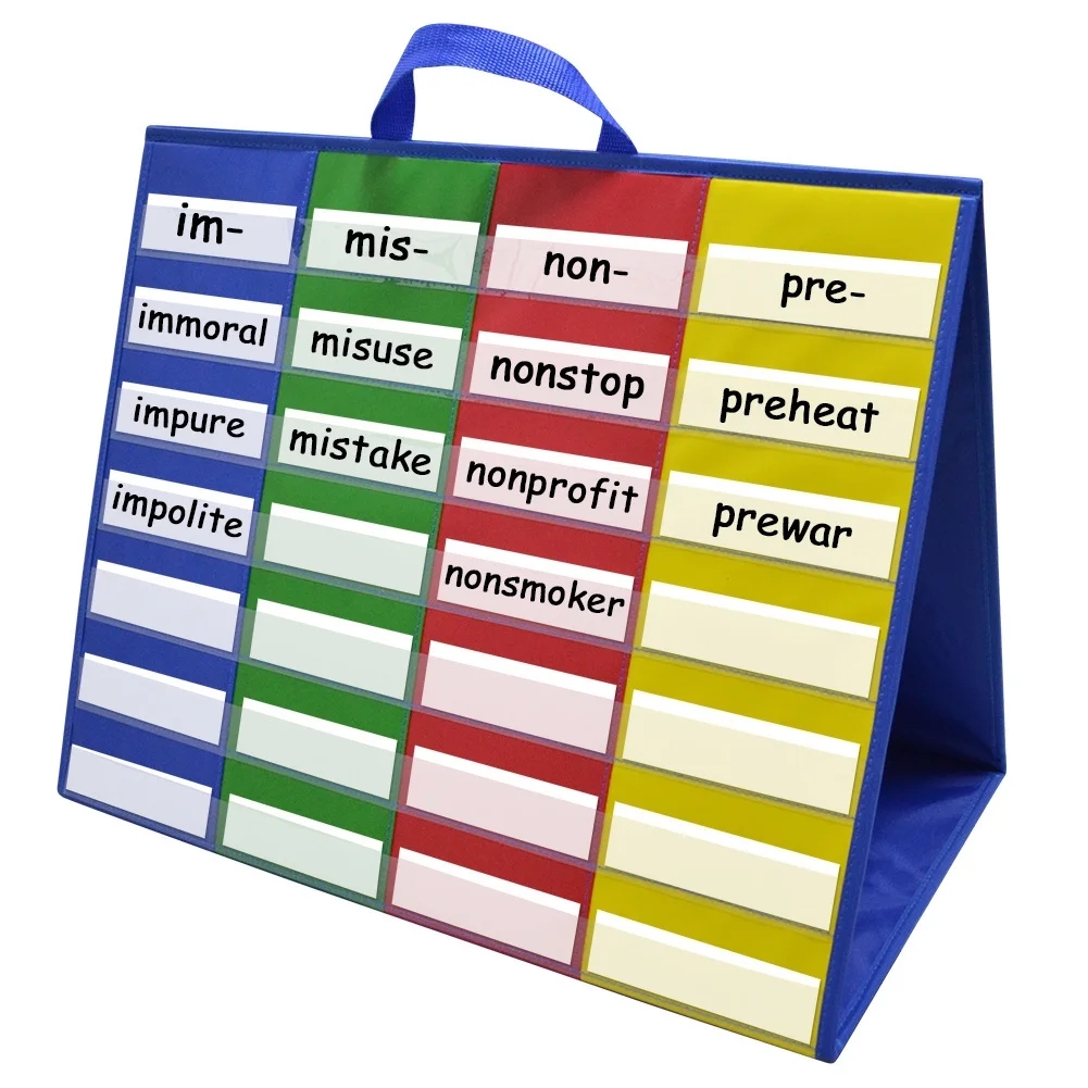 4 Column Desktop Pocket Chart For Word And Sound Sorting Practice 4 Column Desktop Pocket Chart For Word And Sound Sorting Practice