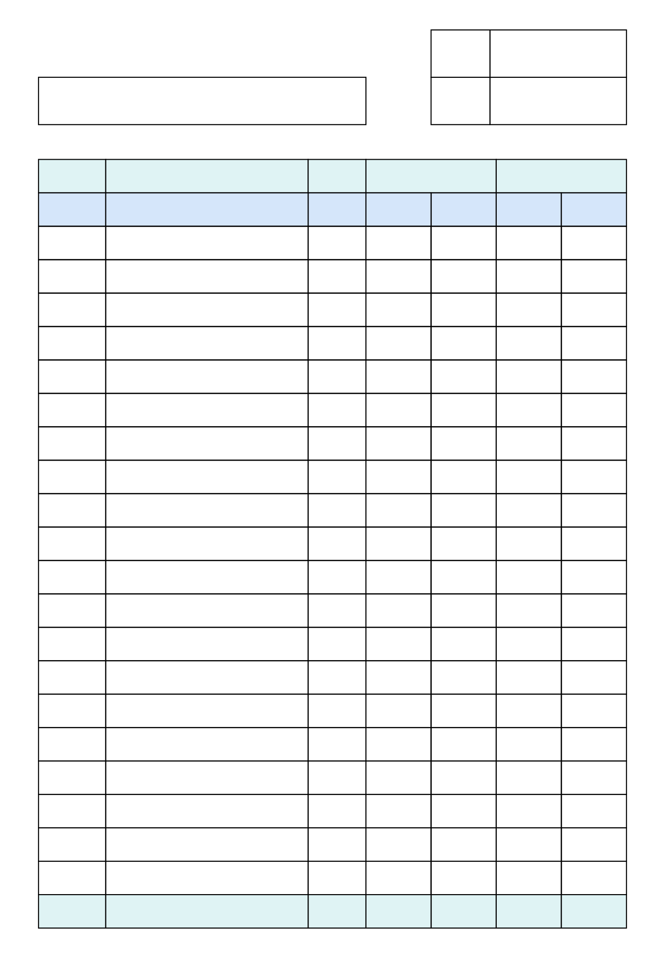 4 Column Sheet 10 Free PDF Printables Printablee