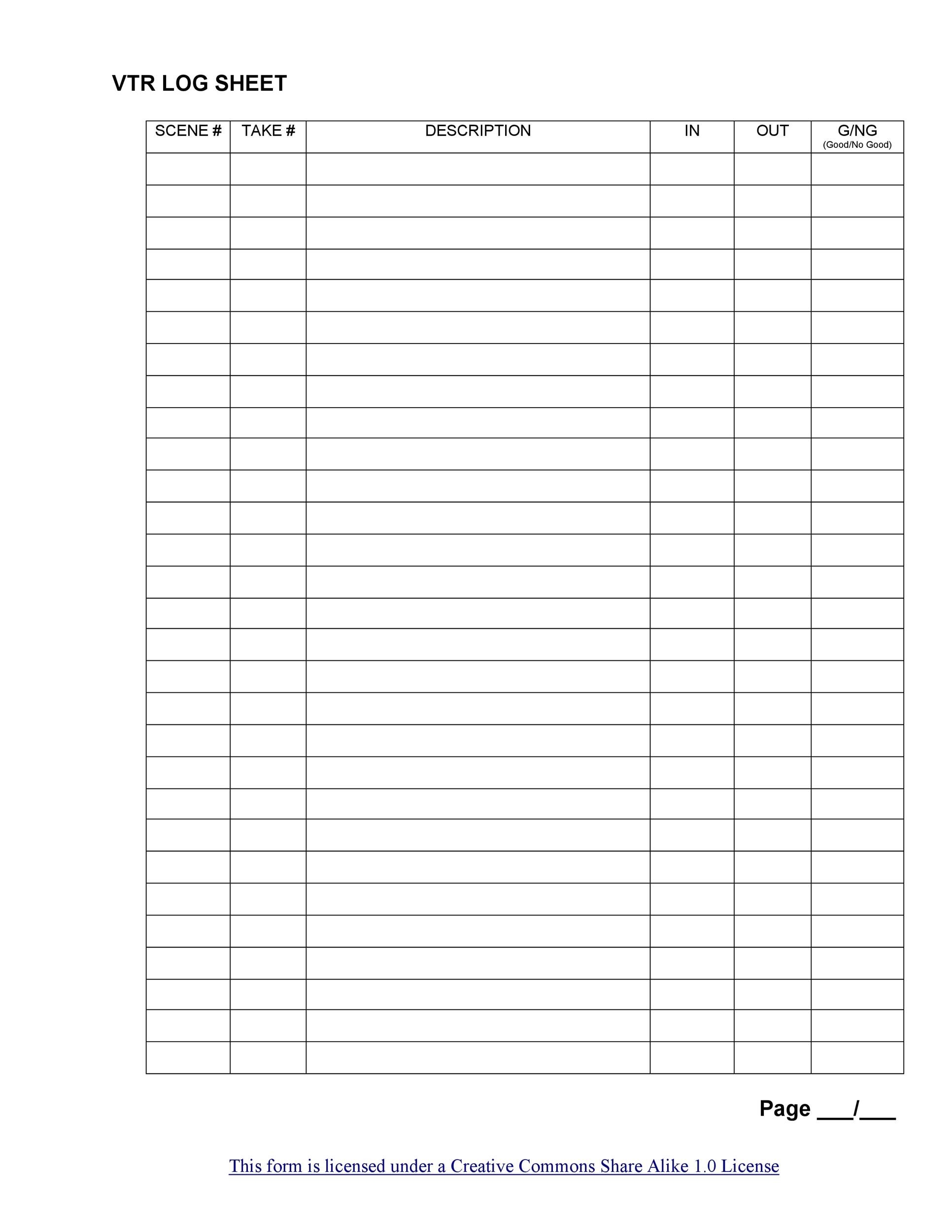 10 Column Chart Paper Free Download
