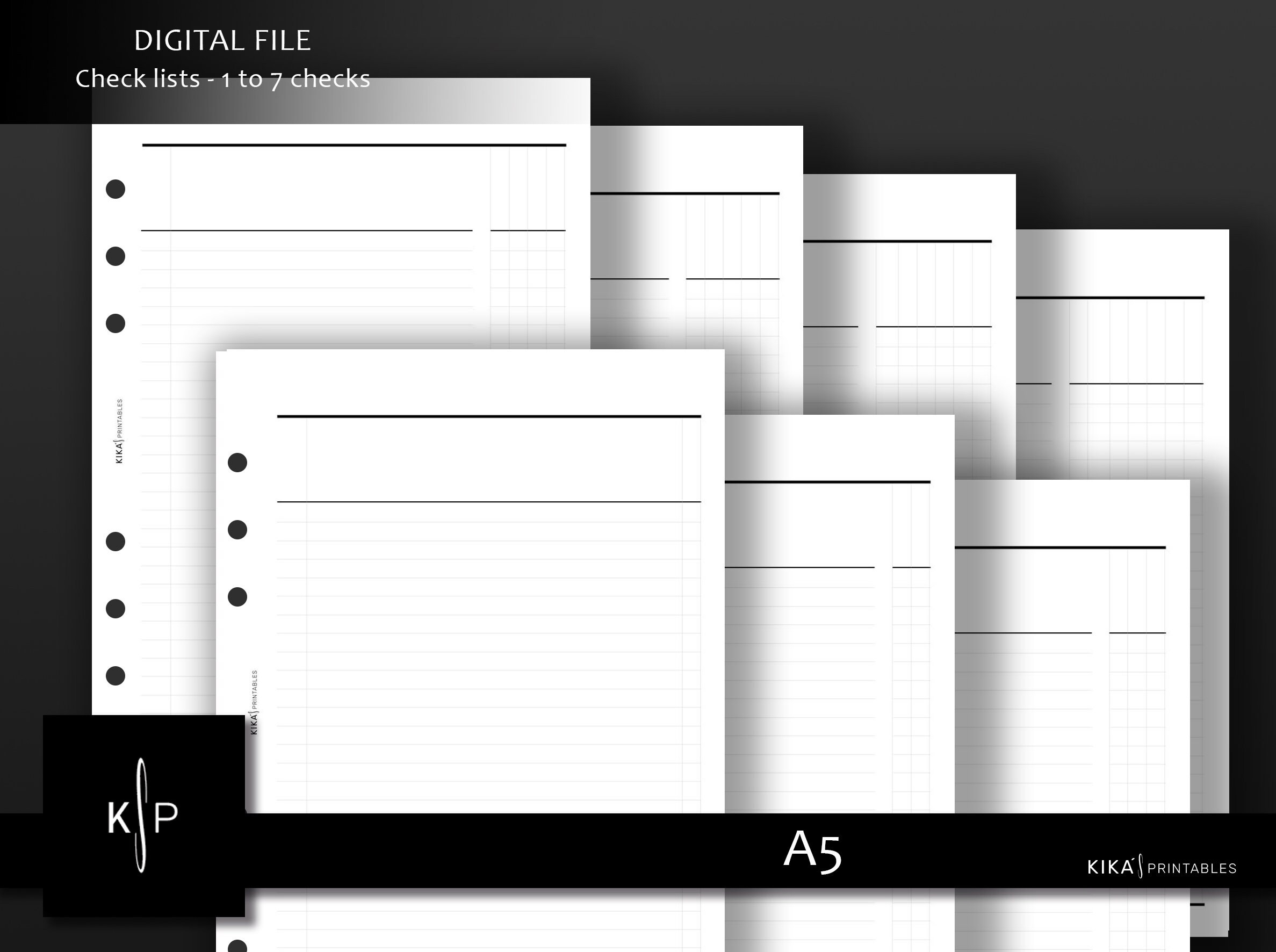 7 Column List Etsy