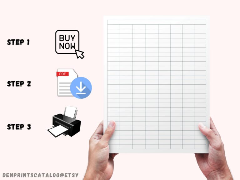 8 Blank Columns Chart Text Input Print And Write Printable Digital 