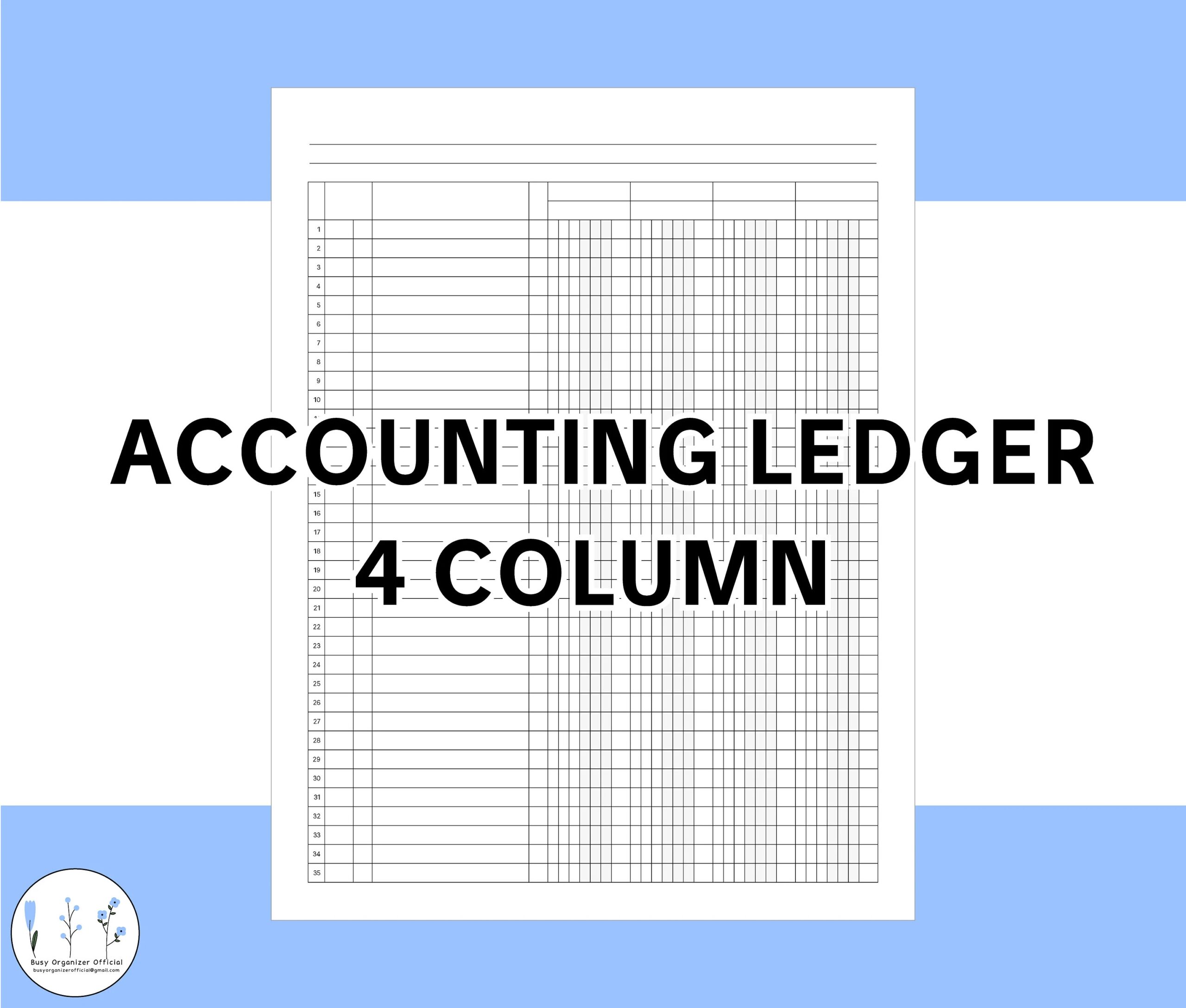 Accounting Ledger 4 Column Printable Account Ledger Pdf Digital Instant Download Budget Planner For Bookkeeping Etsy Accounting Ledger 4 Column Printable Account Ledger Pdf Digital Instant Download Budget Planner For Bookkeeping Etsy