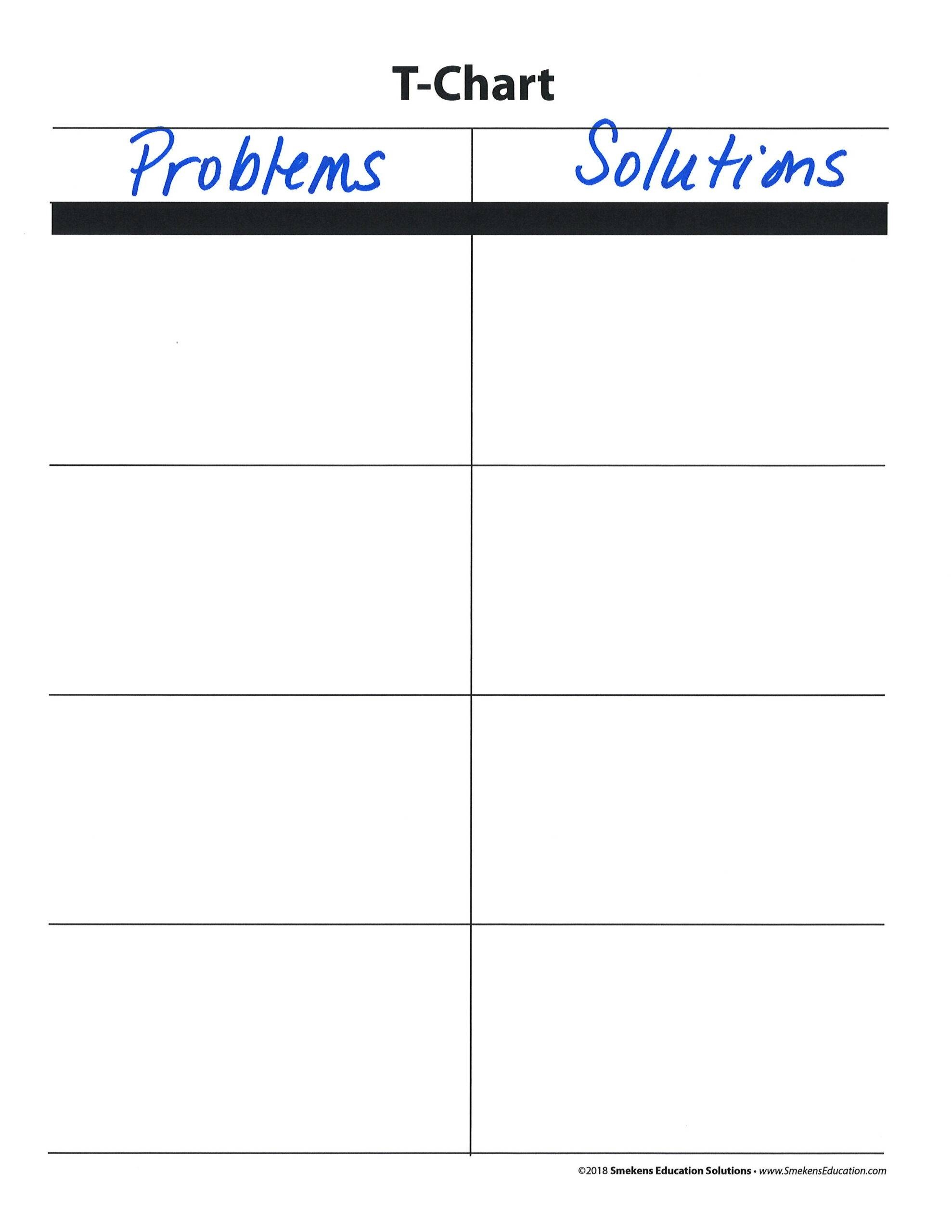 Adjust A T Chart To Fit Various Text Structures