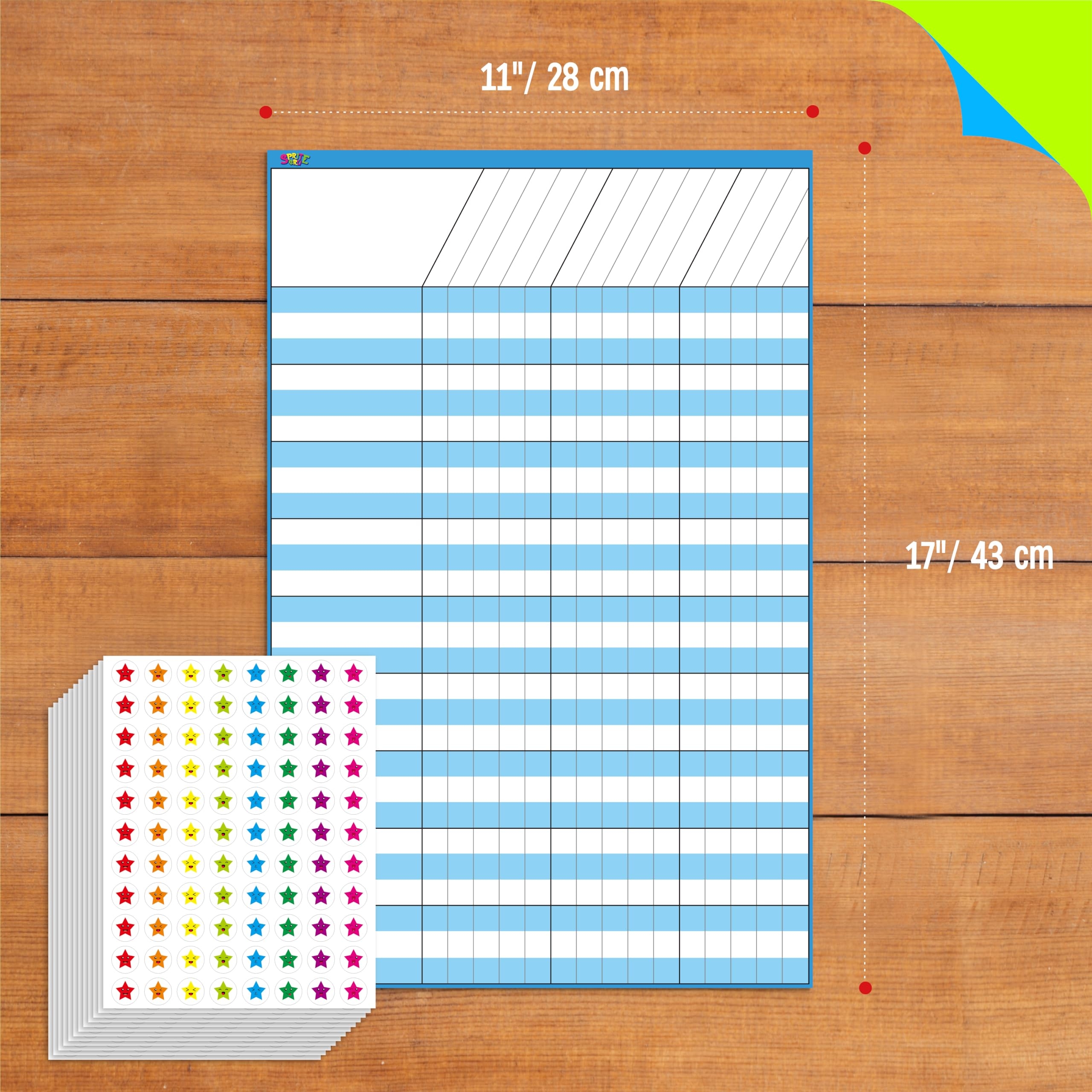 Amazon 6 Pack Dry Erase Incentive Chart 6 Multi Color 