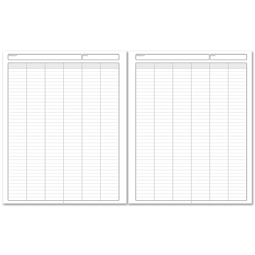 Amazon BookFactory 12 Column Book Hardbound Columnar 