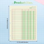 Amazon Fulmoon 2 Pack 100 Sheets Columnar Pad Accounting Ledger Paper Accounting Ledger Book Green Analysis Pad For Business 50 Sheets Pack 