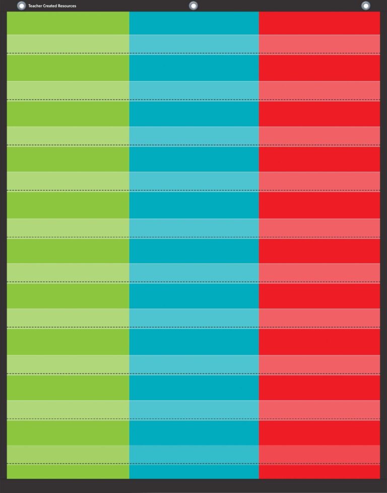 Amazon Teacher Created Resources 3 Column Pocket Chart 34