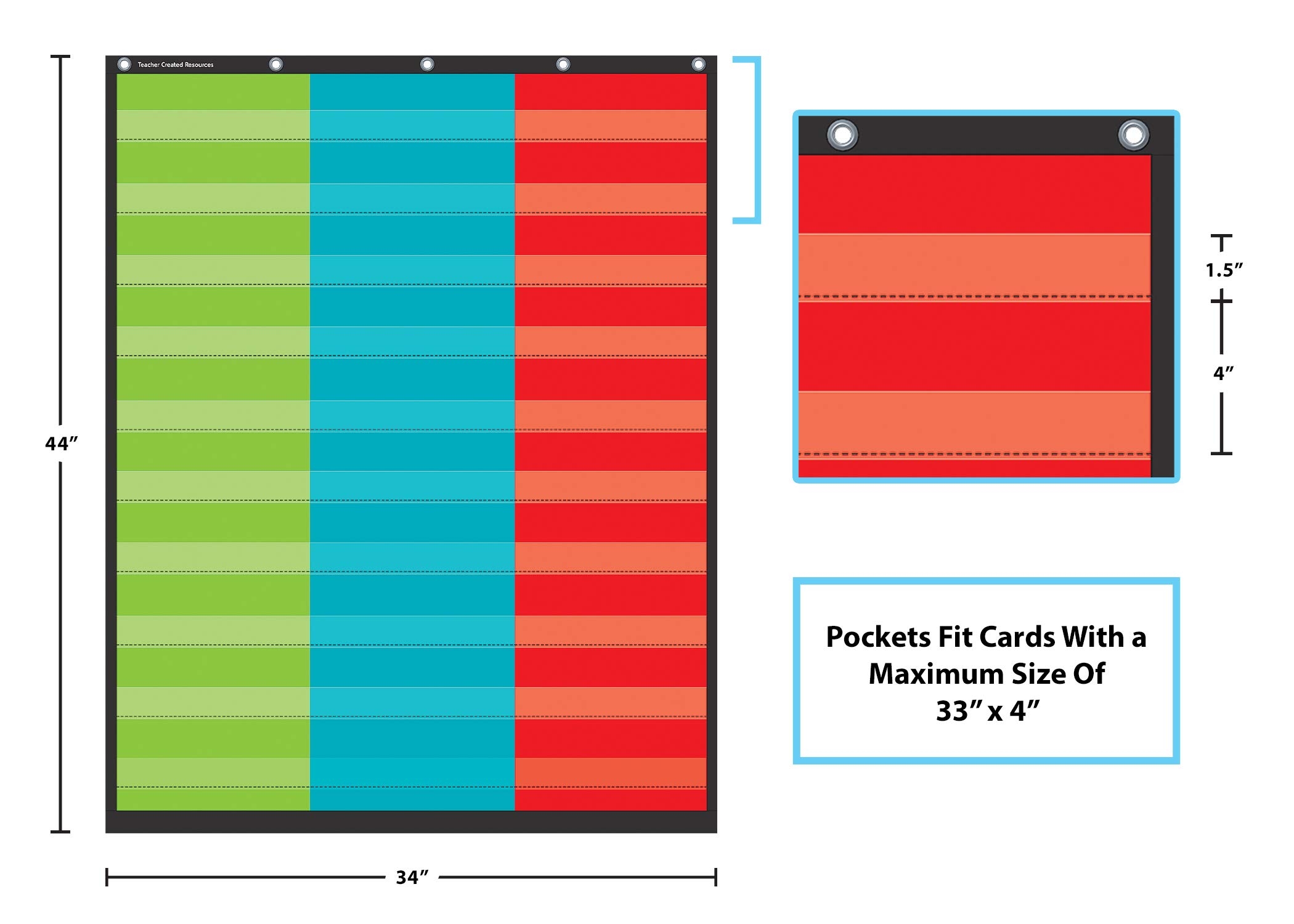 Amazon Teacher Created Resources 3 Column Pocket Chart 34