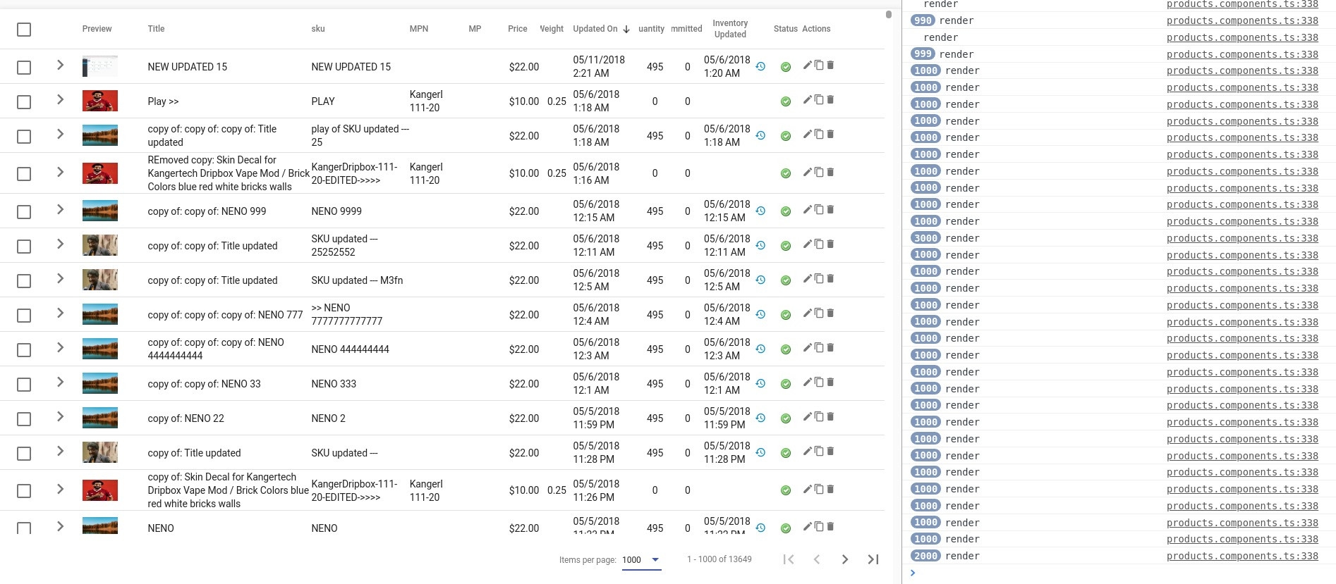 Angular 6 MatTable Performance In 1000 Rows Stack Overflow Angular 6 MatTable Performance In 1000 Rows Stack Overflow