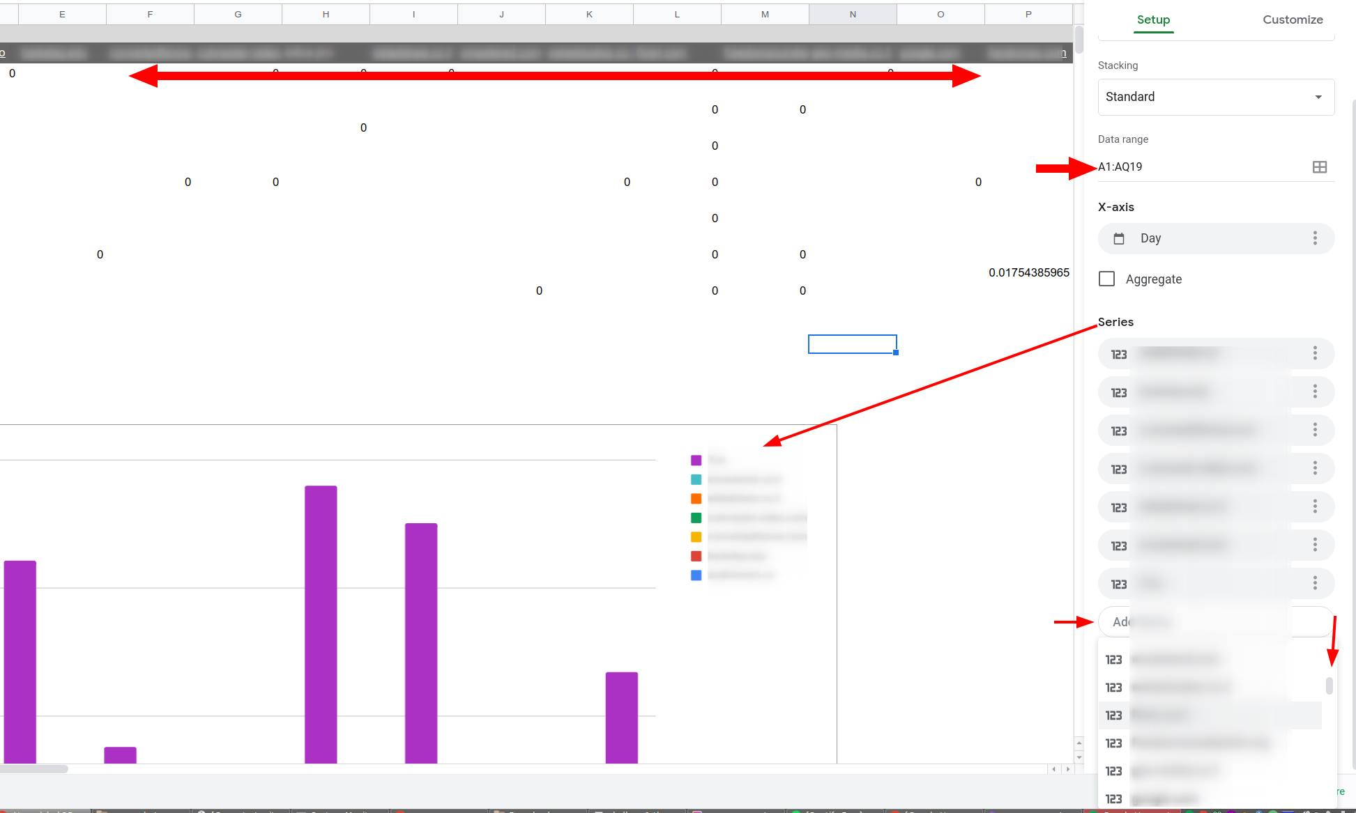 Insert Column Chart Auto Update
