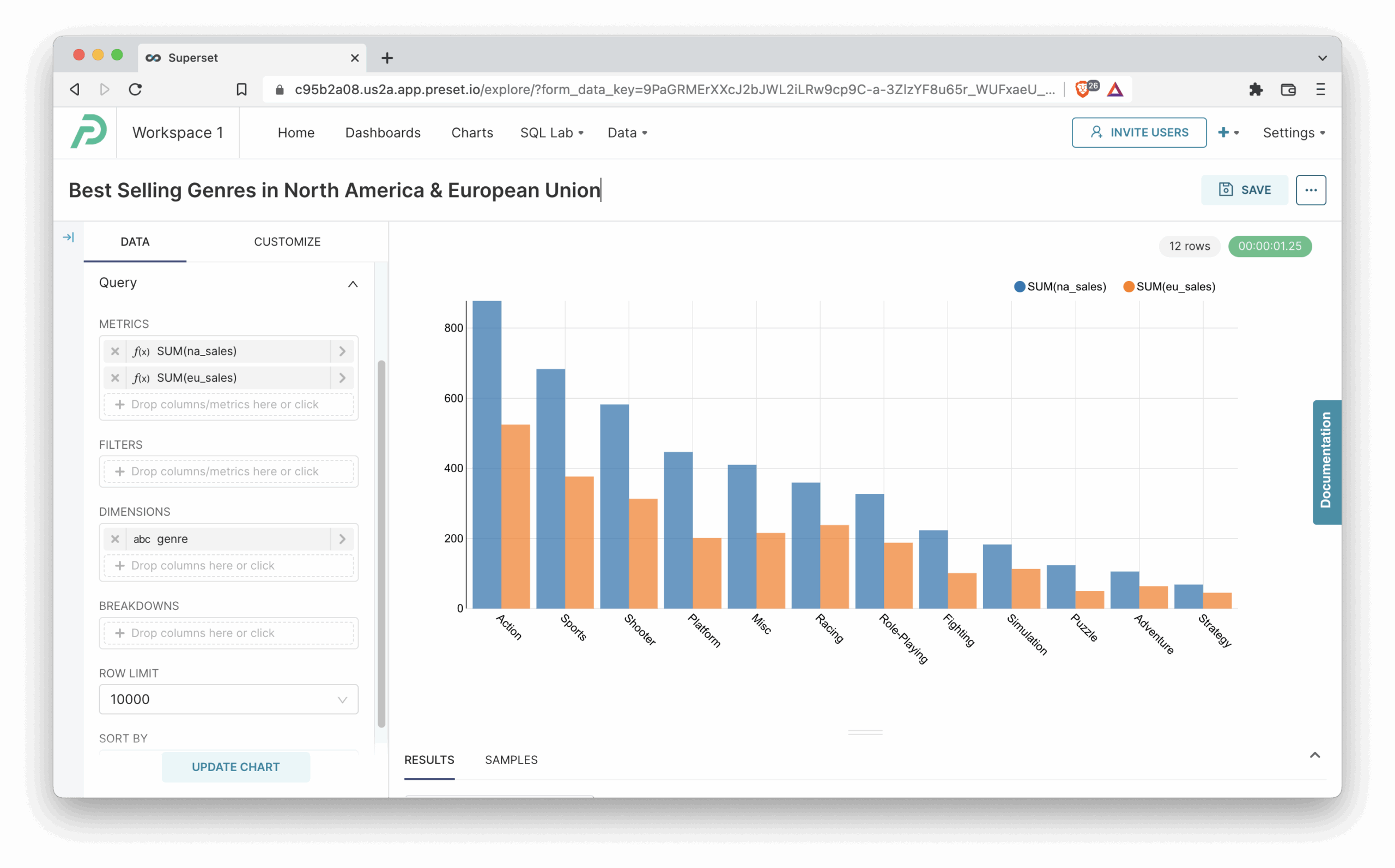 Bar Chart legacy Chart Walkthroughs