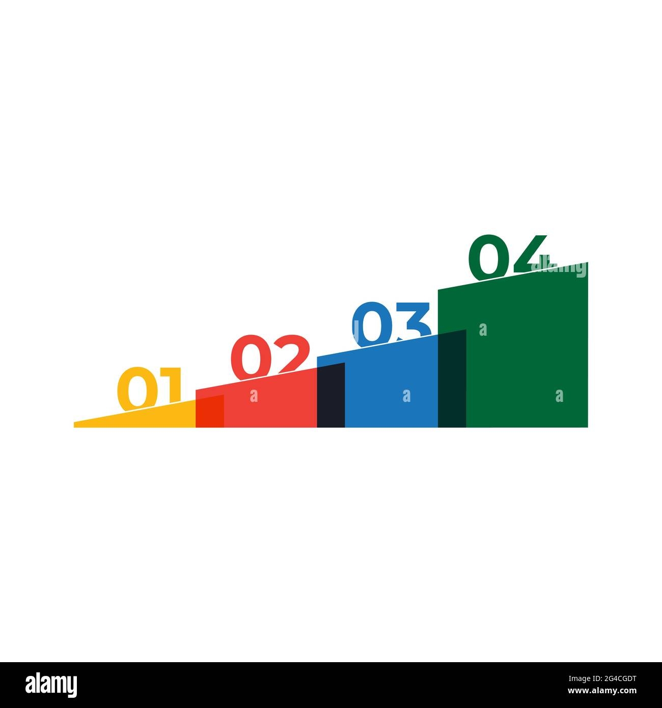 Bar Chart Or Diagram With 4 Colorful Columns Concept Of Four Stages Of Business Development Modern Infographic Design Template Vector Illustration Stock Vector Image U0026 Art Alamy