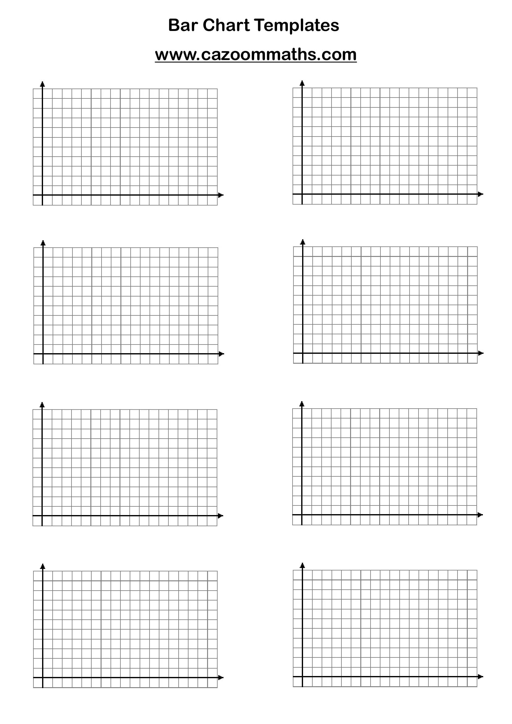 Bar Chart Templates Cazoom Maths Worksheets