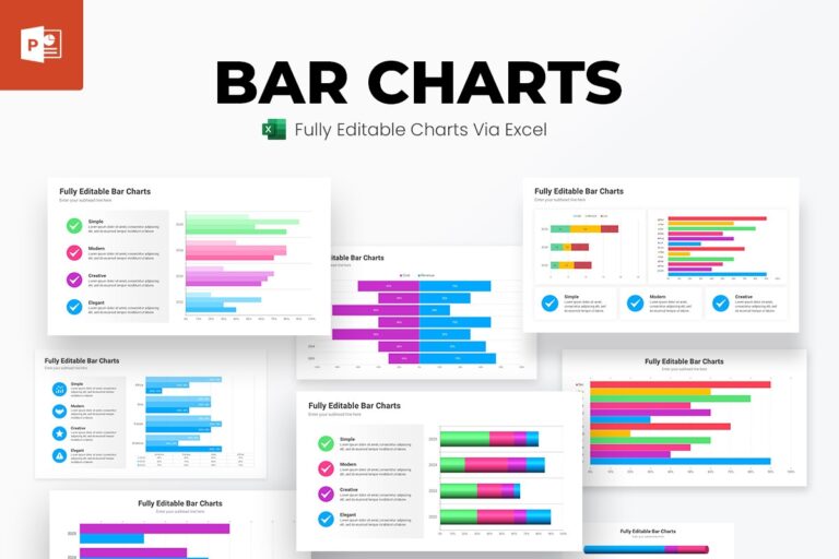 Bar Charts PowerPoint Presentation Template Nulivo Market