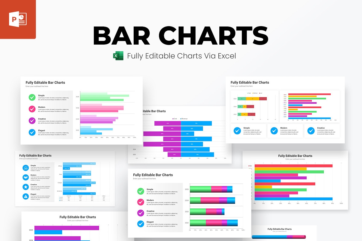 Bar Charts PowerPoint Presentation Template Nulivo Market