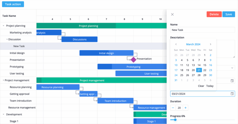 Best Gantt Chart Libraries For React