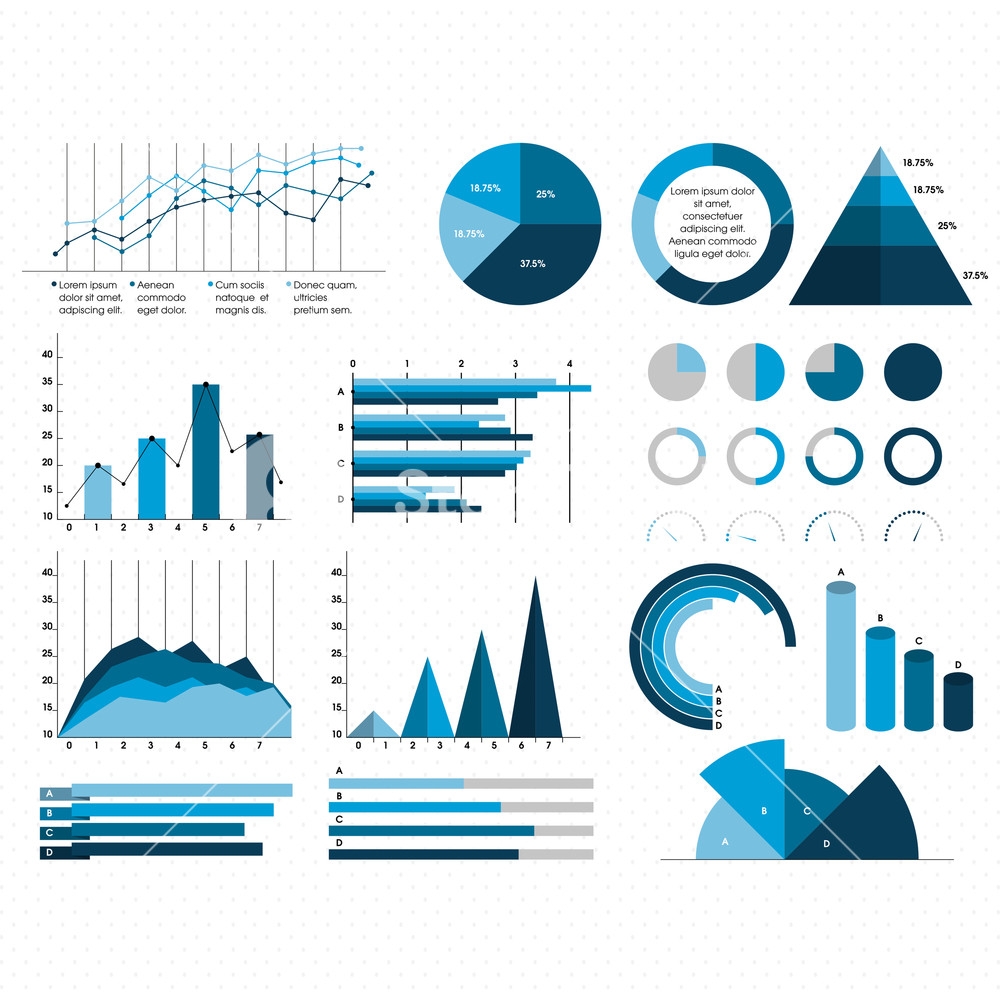 Big Set Of Creative Business Infographic Elements With Statistical Bar Graphs And Chart For Professional Report And Presentation Royalty Free Stock Image Storyblocks