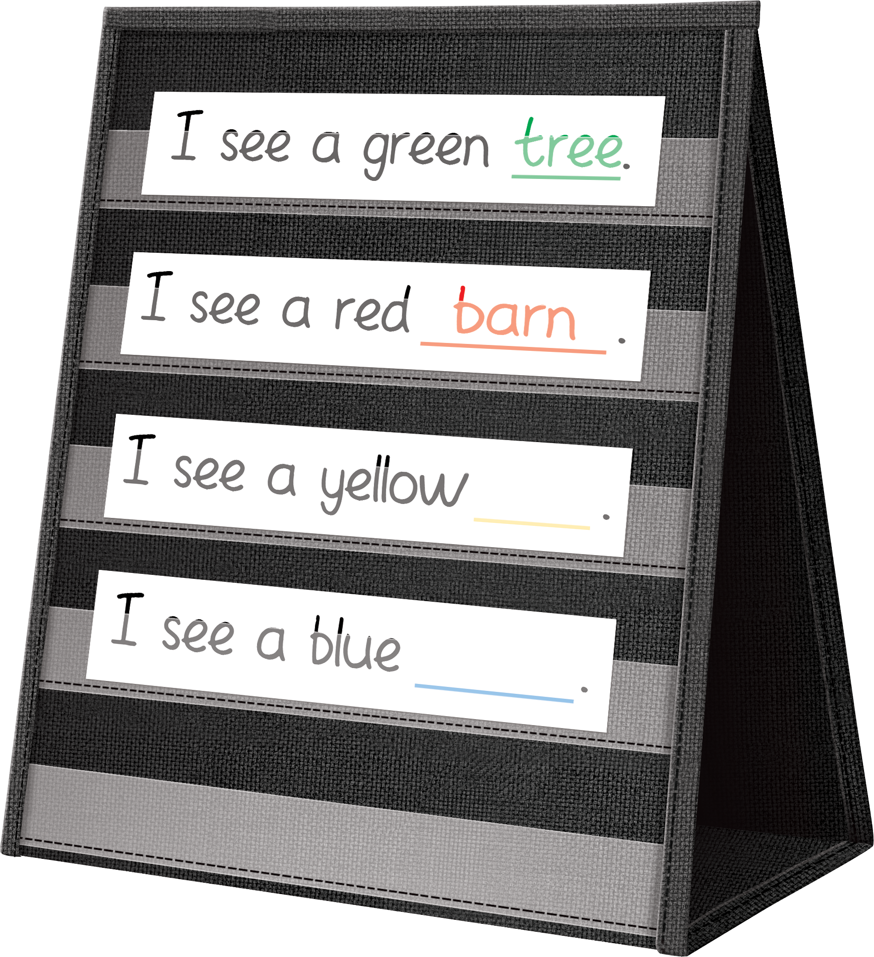 Black Desktop Pocket Chart TCR20374 Teacher Created Resources