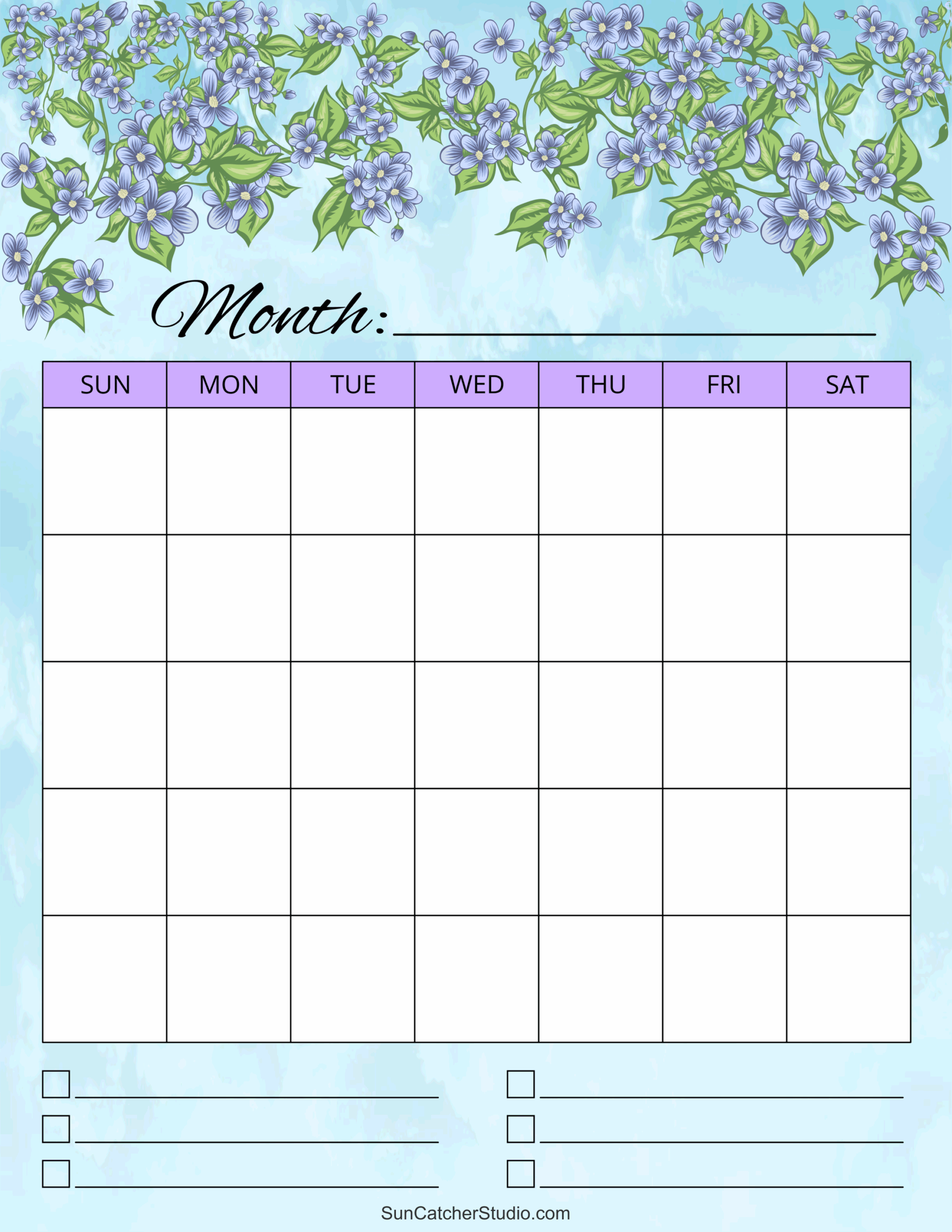 Blank Calendar Templates Free Printable Pages Free Printables Monograms Design Tools Patterns U0026 DIY Projects