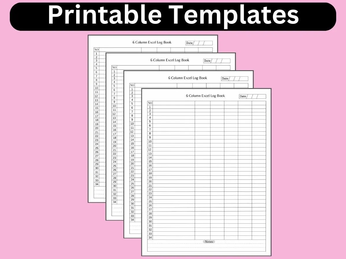 Blank 2 Column 6 Row Chart Blank 2 Column 6 Row Chart