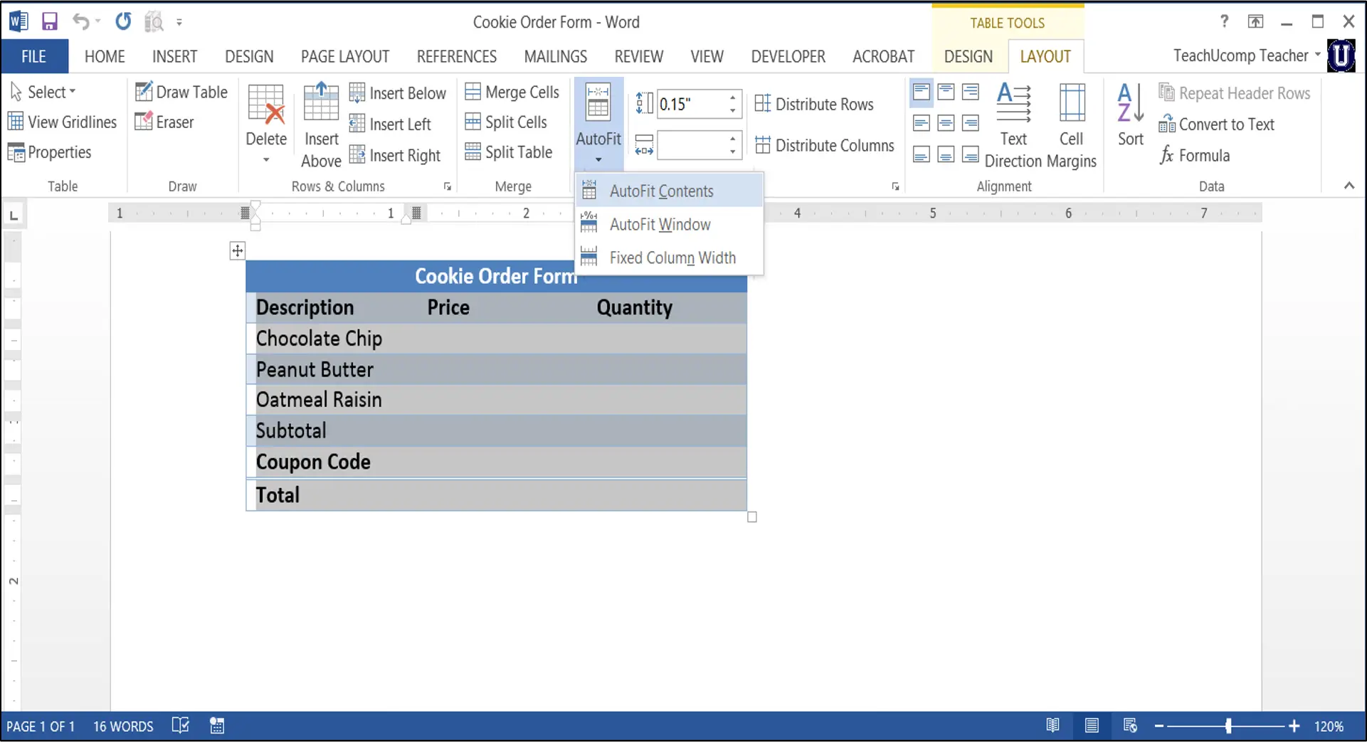Blog 3 10 2015 AdjustRowHeightAndColumnWidthInWordTables Tutorial 