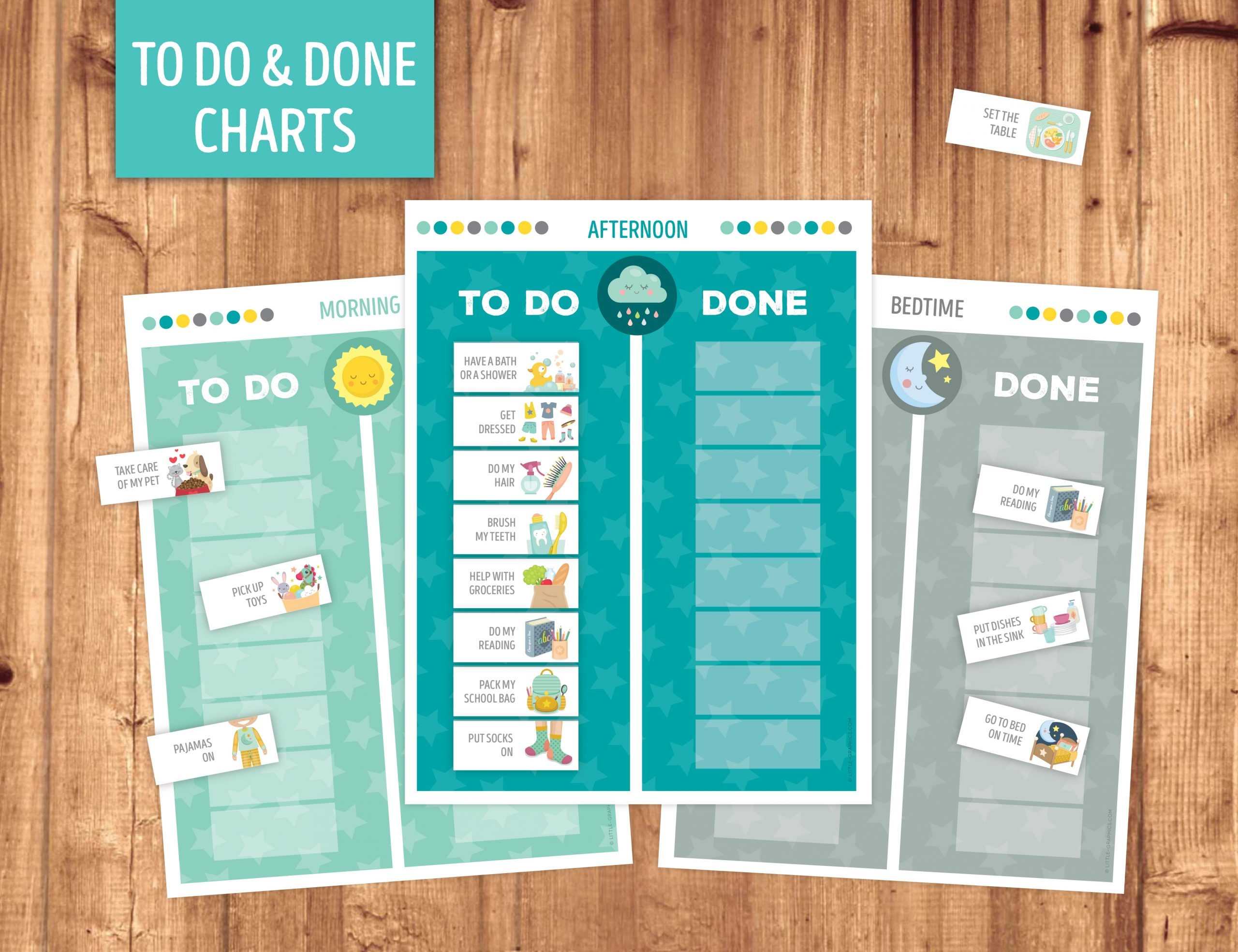 3 Column Job Dutie Chart
