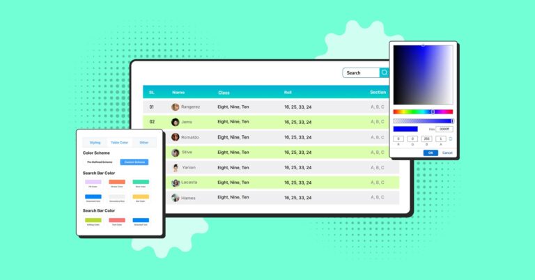 Bring Your Table To Life With Table Color Customization Ninja Tables