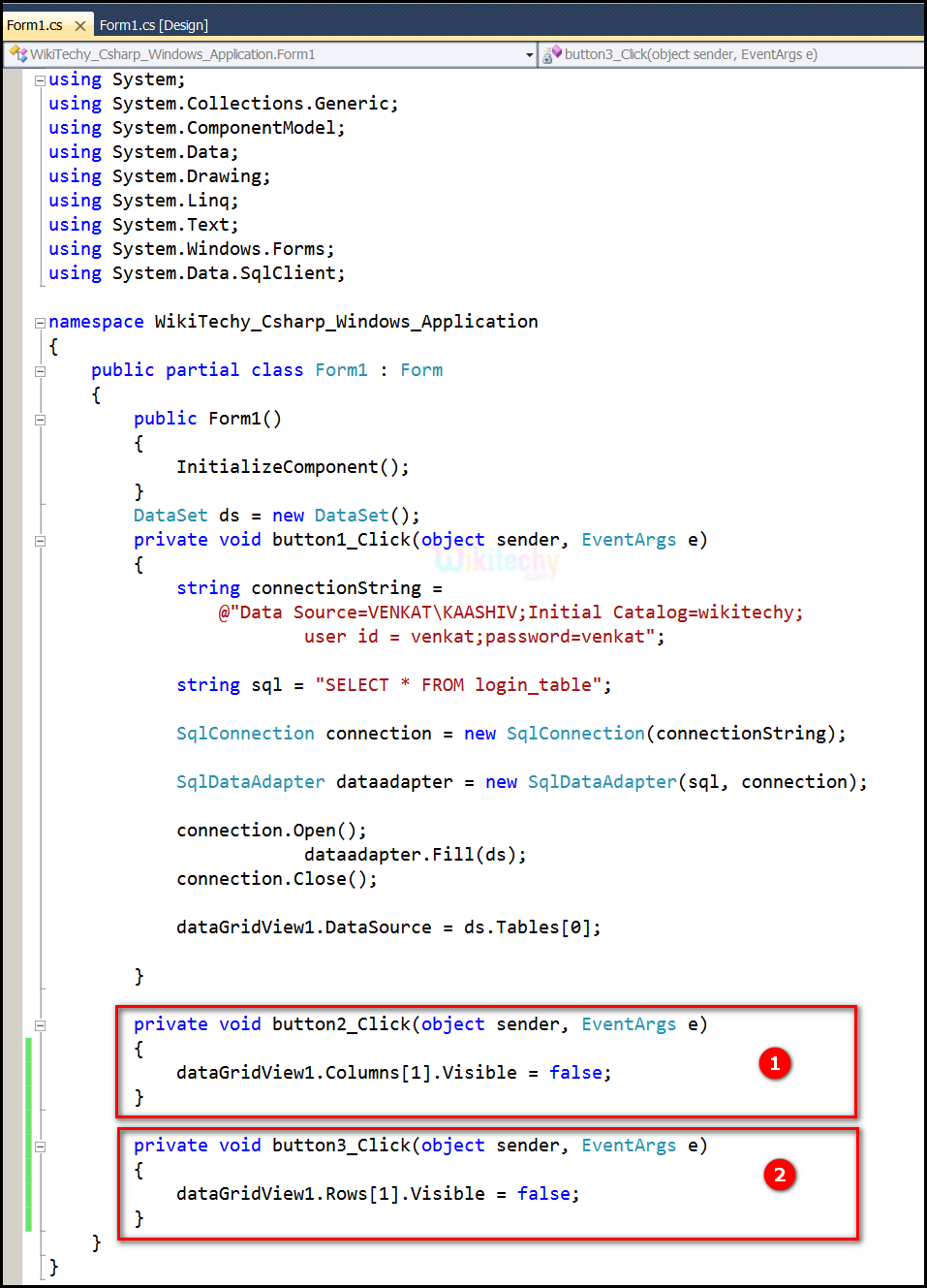 Winforms Chart Column Hide Grid