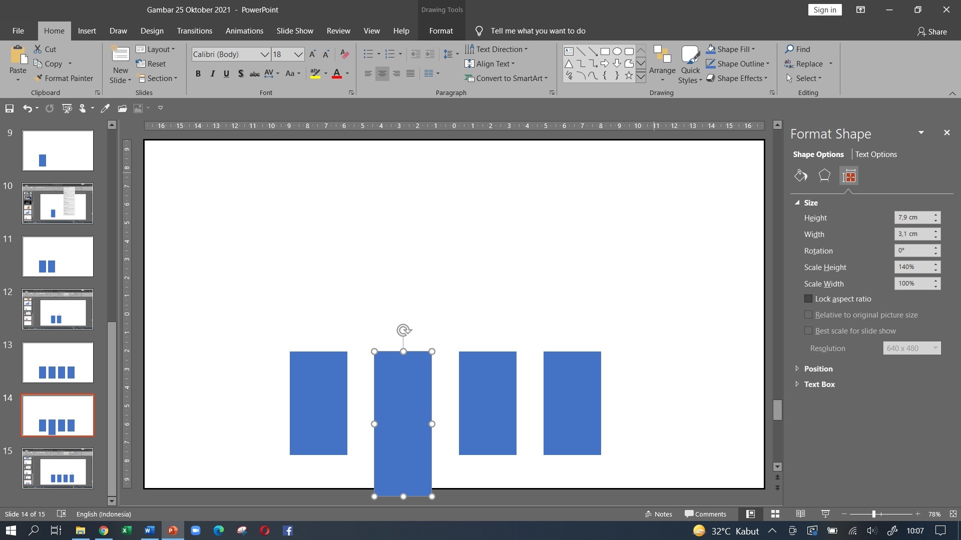 Cara Alternatif Membuat Visualisasi Data Dengan Basic Shape Website LLDIKTI Wilayah V
