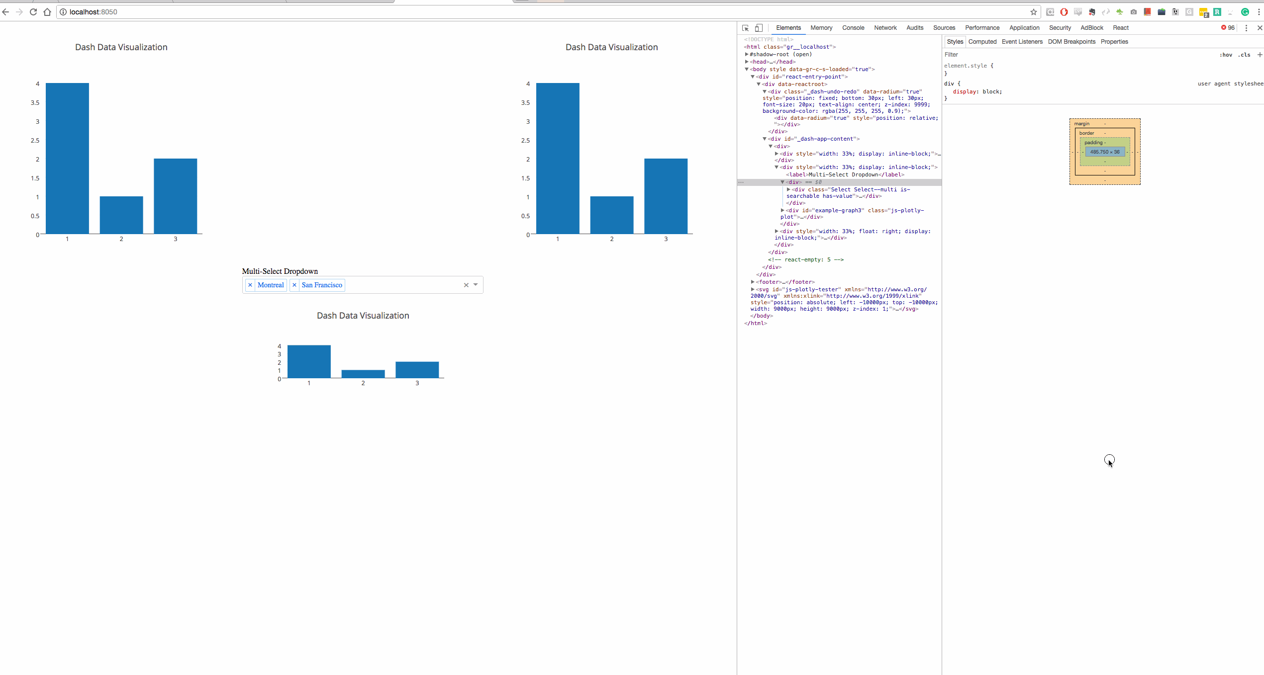 Html 3 Column Chart
