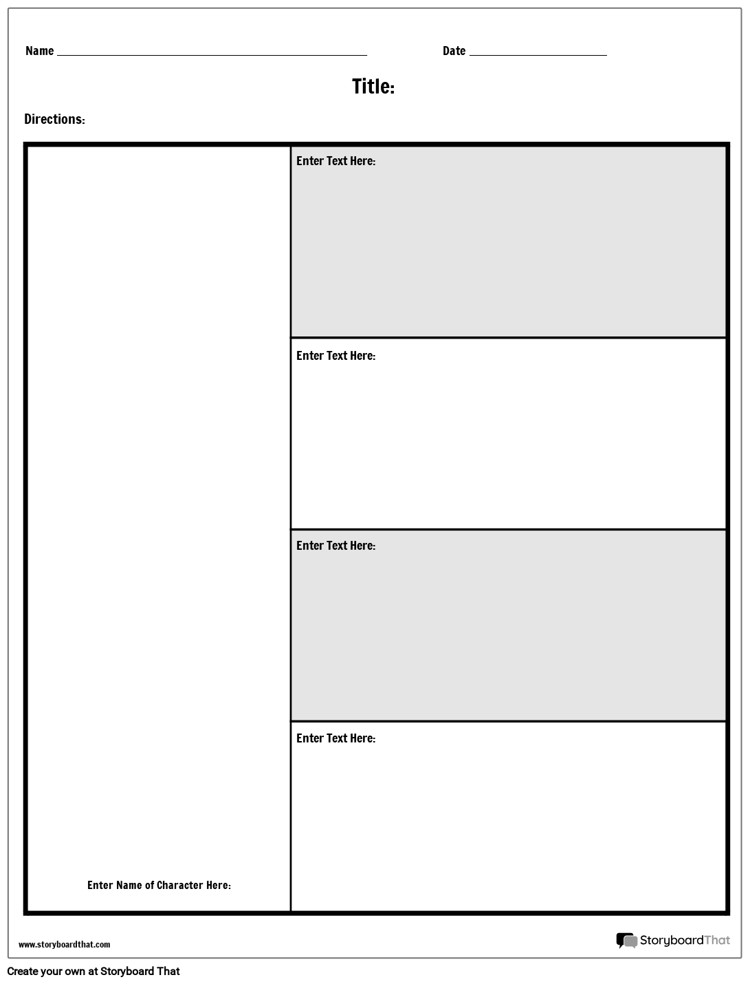Character Map Worksheets By Storyboard That