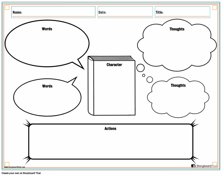 Character Map Worksheets By Storyboard That