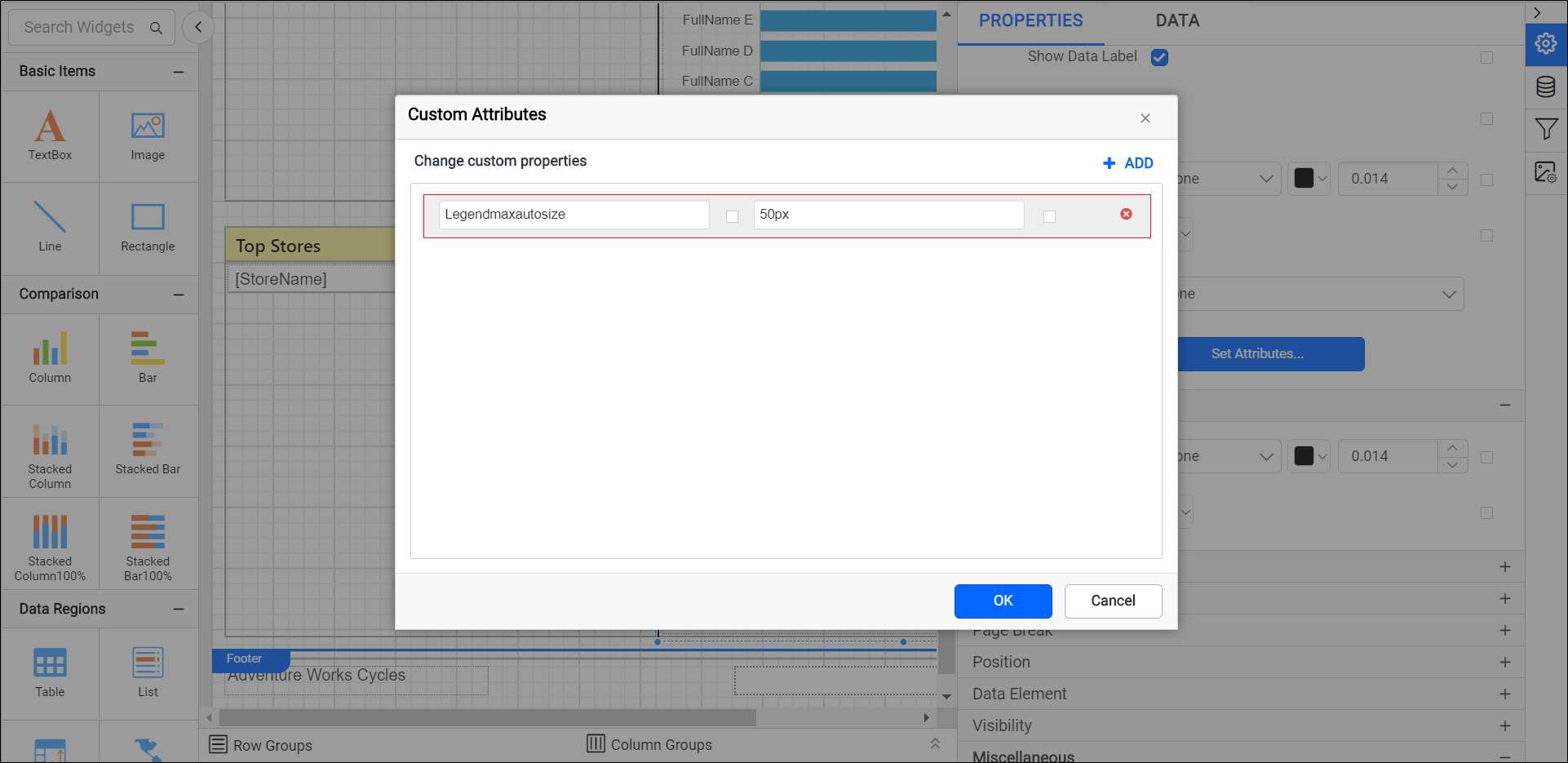 Chart Custom Properties ASP NET Report Viewer Chart Custom Properties ASP NET Report Viewer