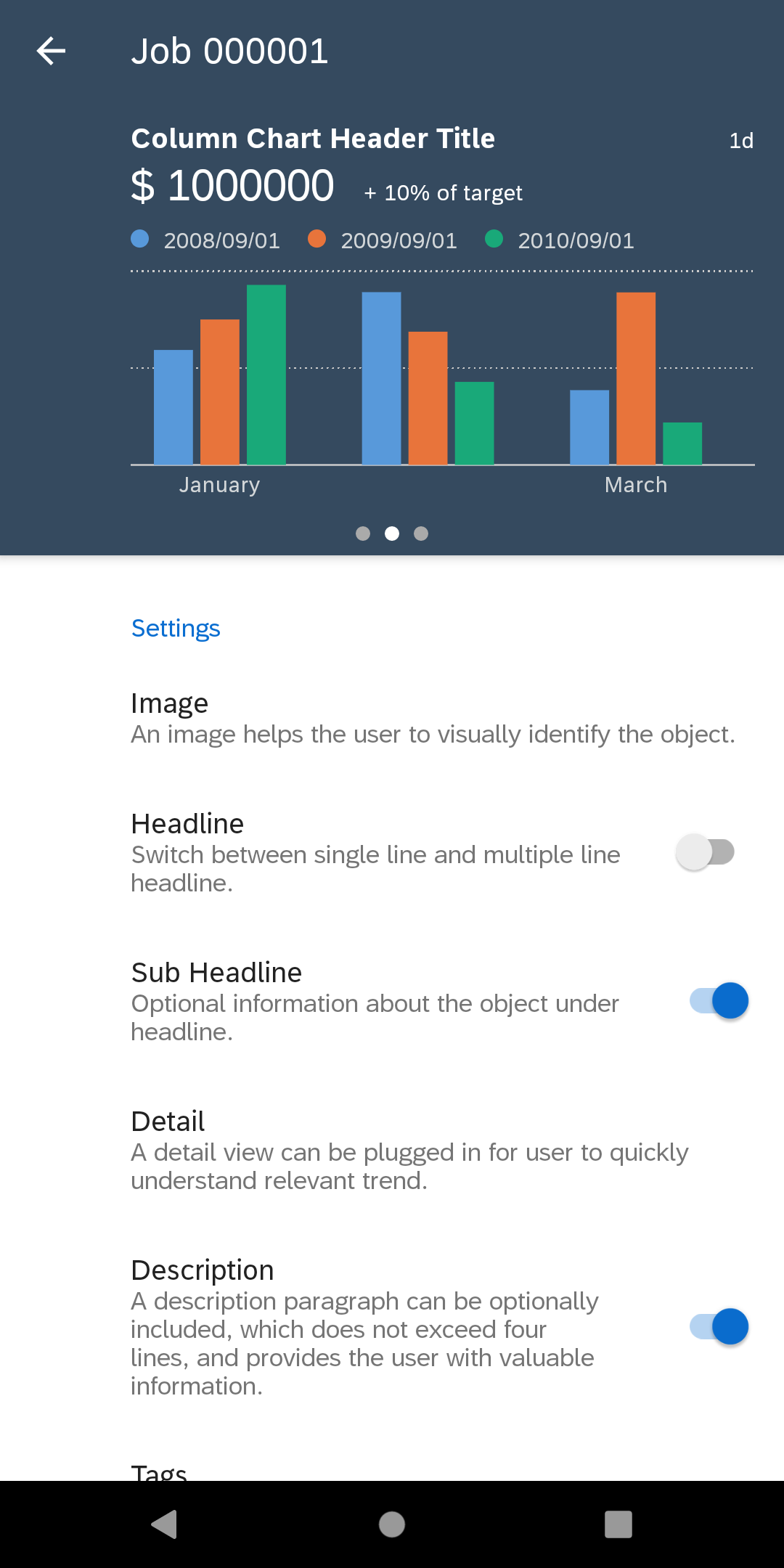 Chart Header SAP Mobile Services Documentation