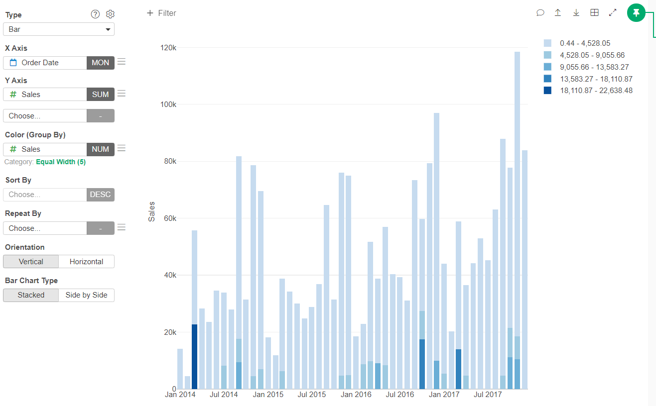 Color Bar Chart By Continuous Variable Questions Exploratory Community