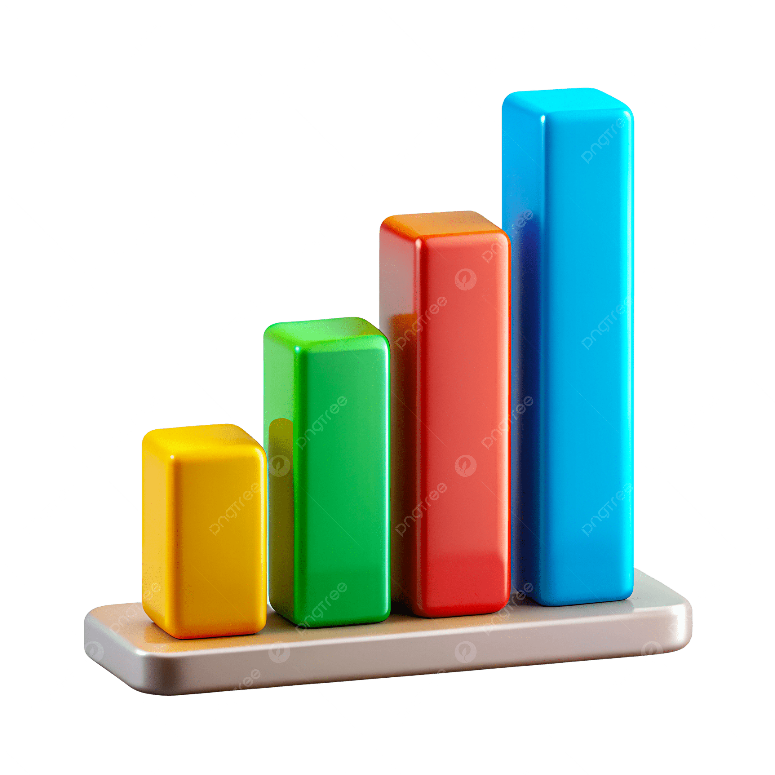 3d Column Chart Icon