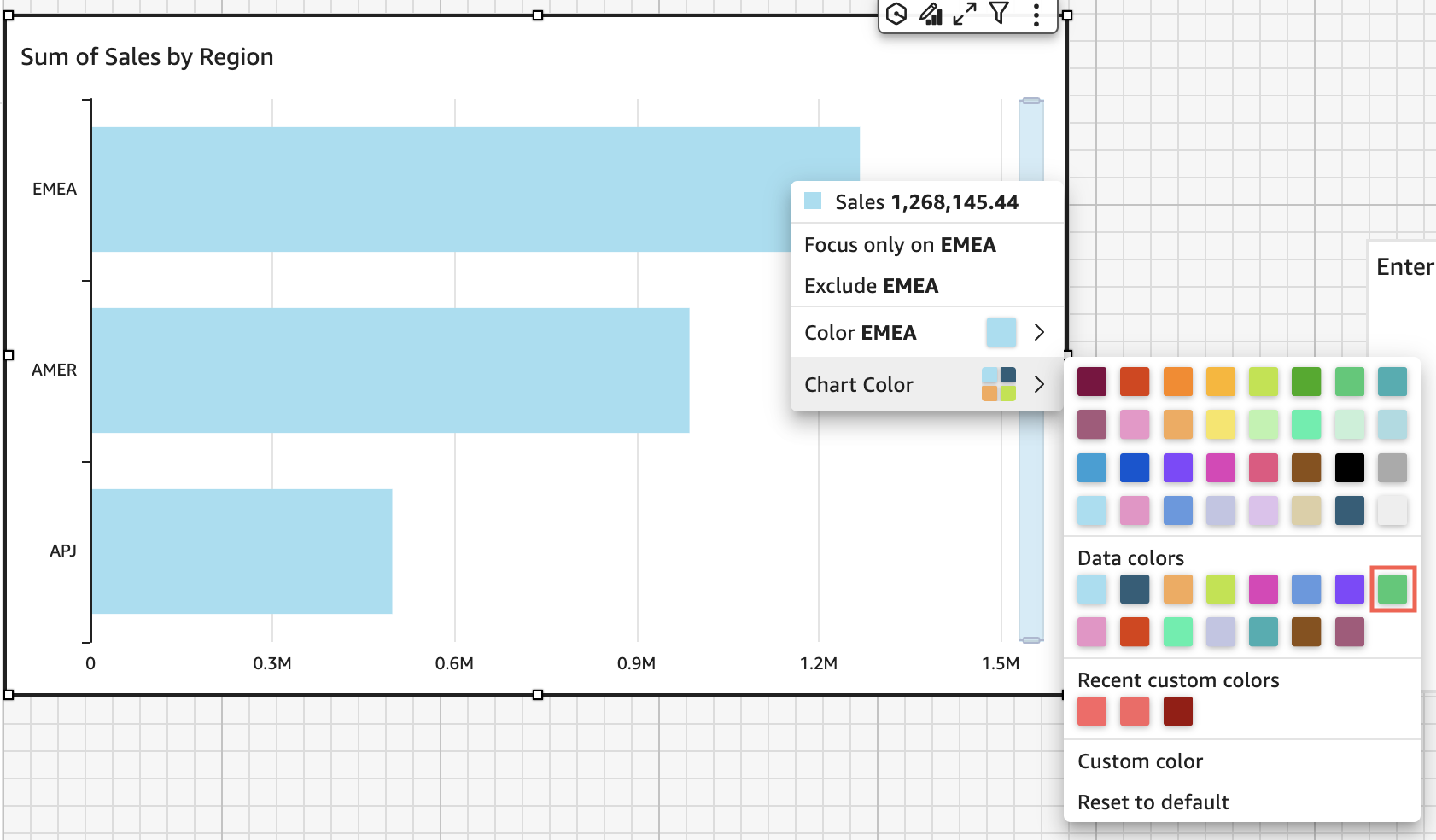 Colors In Visual Types In QuickSight Amazon QuickSight