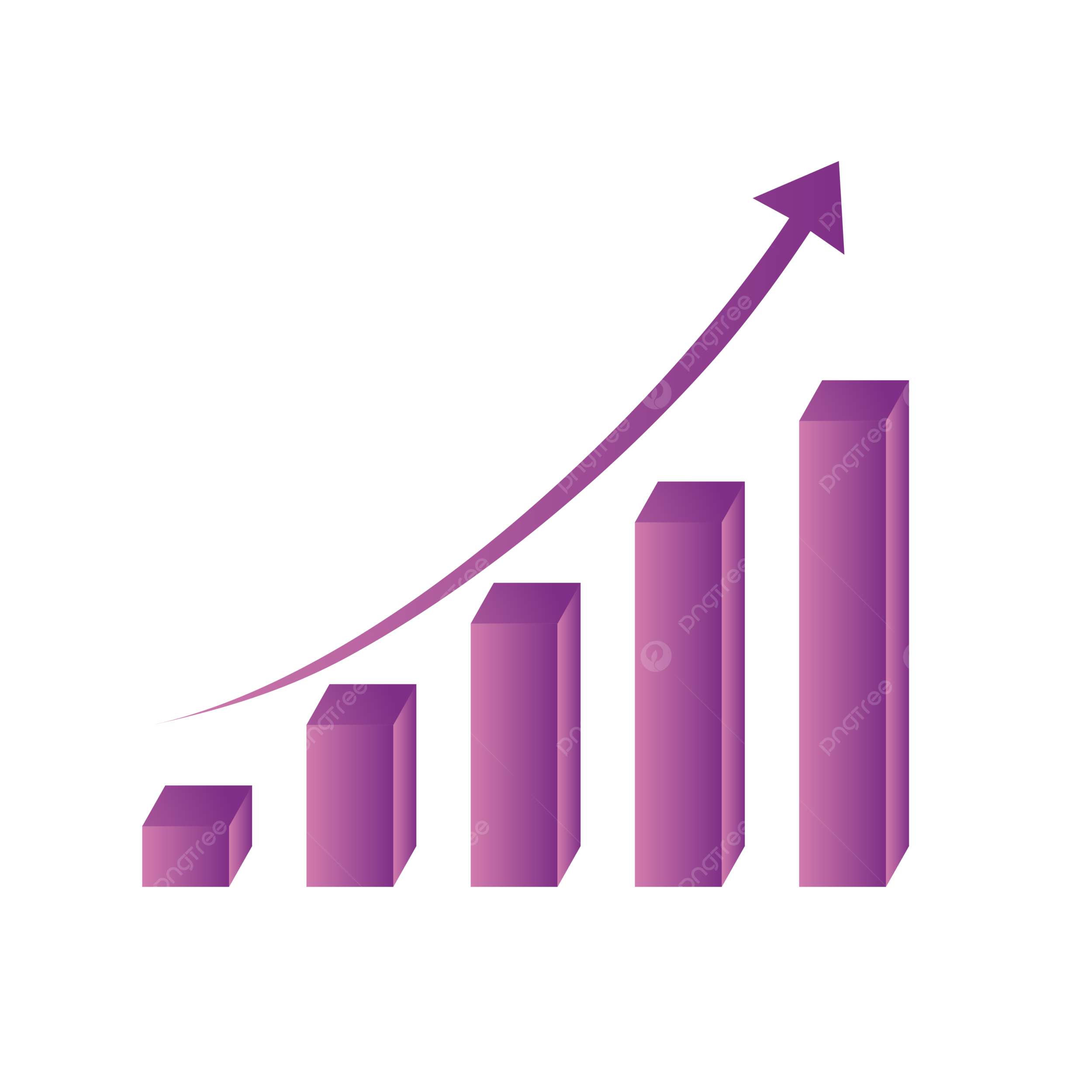 Column Chart Clipart Transparent Background Vector Blue Purple Gradient Technology Wind Report Curve Column Chart Vector Ppt Design 3d Rising Column Chart Ppt Design Three Dimensional PNG Image For Free Download