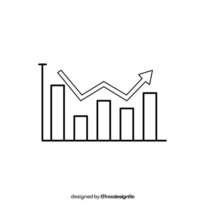 Column Graph Black And White Clipart Free Download