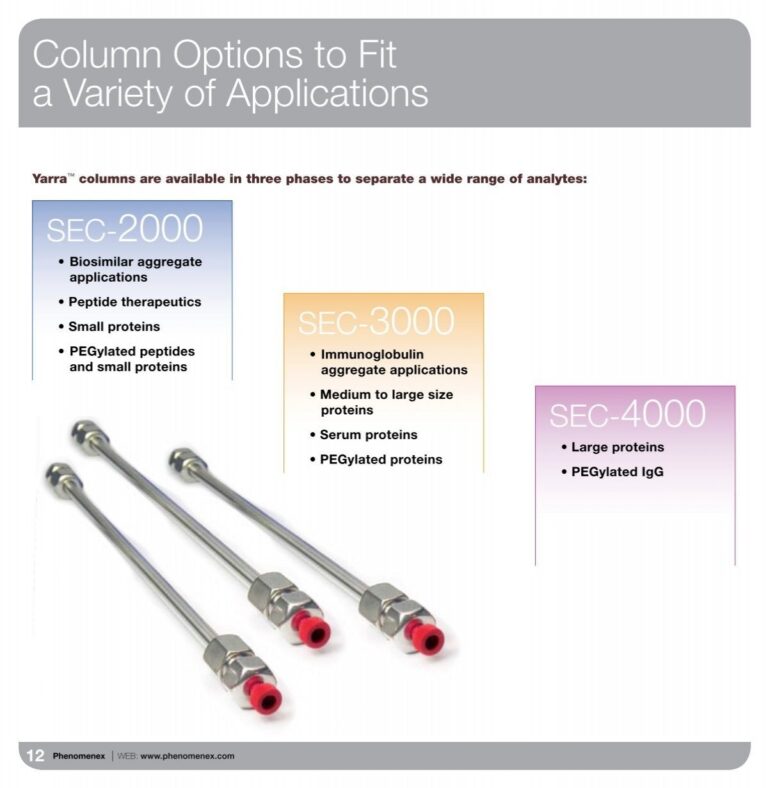Column Options To Fit A Variety Of Applications Phenomenex