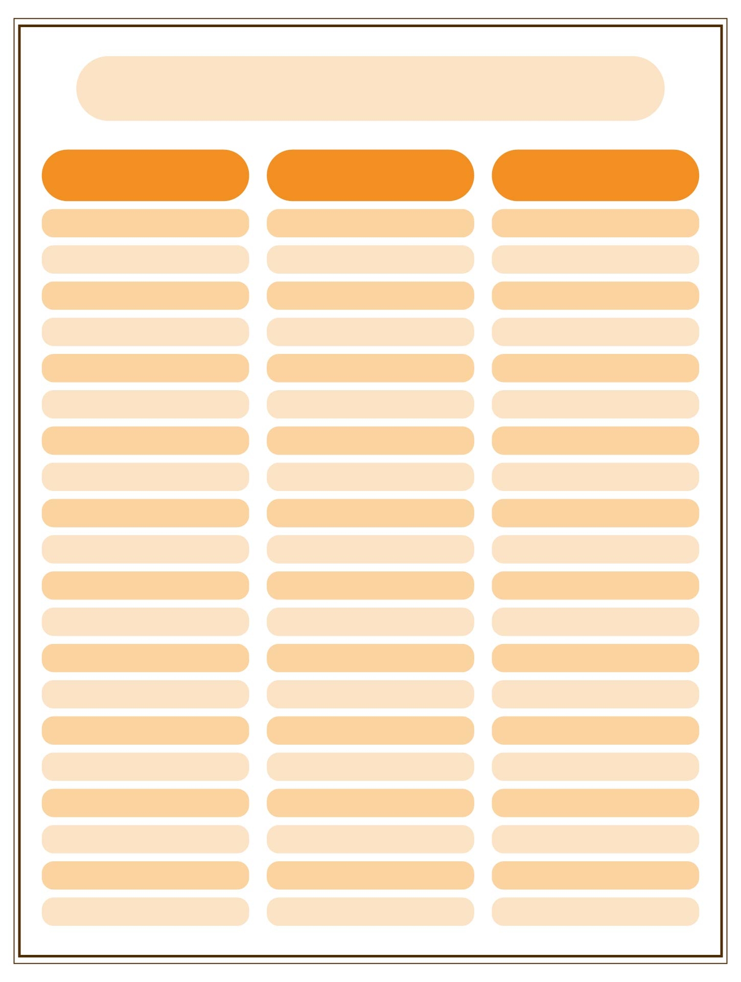 Column Template 5 Columns 10 Free PDF Printables Printablee