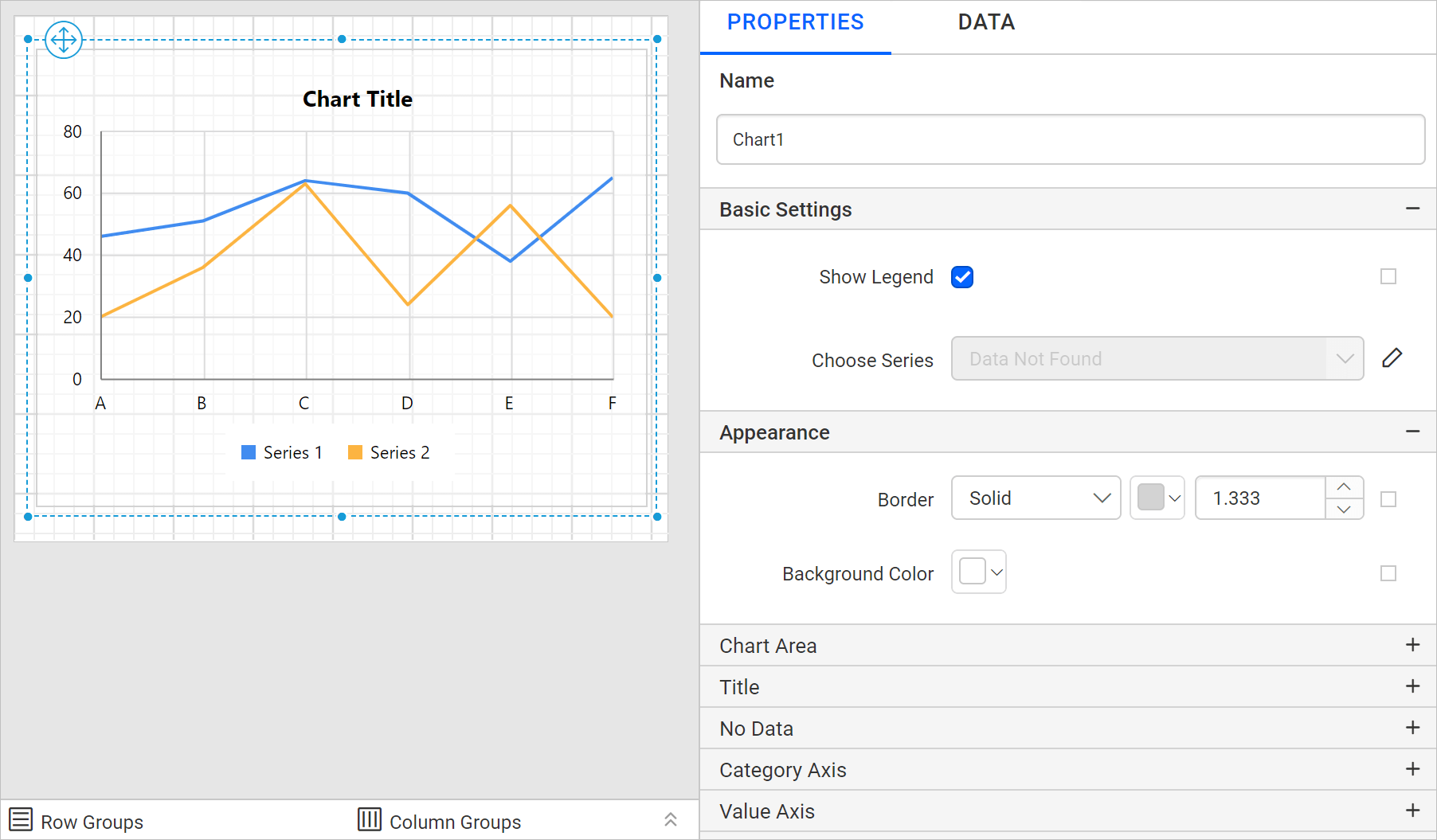 Ssrs Add Line To Column Chart