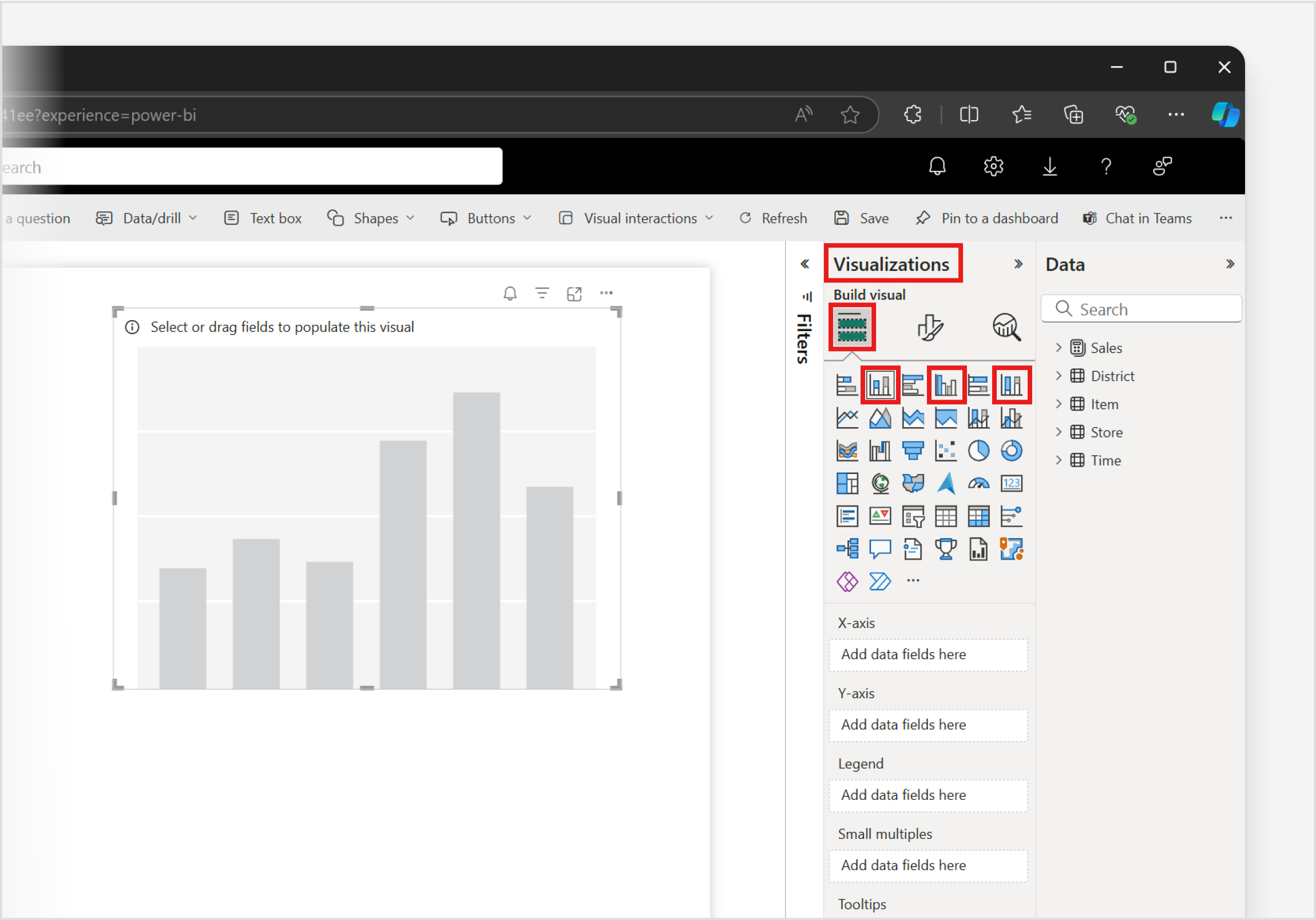 Floating Column Chart Power Bi